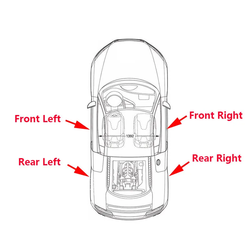 Interior Door Handle For Chery Arrizo 5 Front Rear Left Right Inner Door Handle steering wheel covers