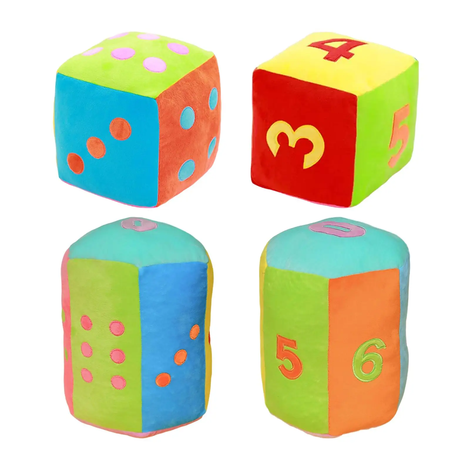 Plush Dice Toy Stuffed Toys Playing Games Party Decorations Educational for Girls Boys