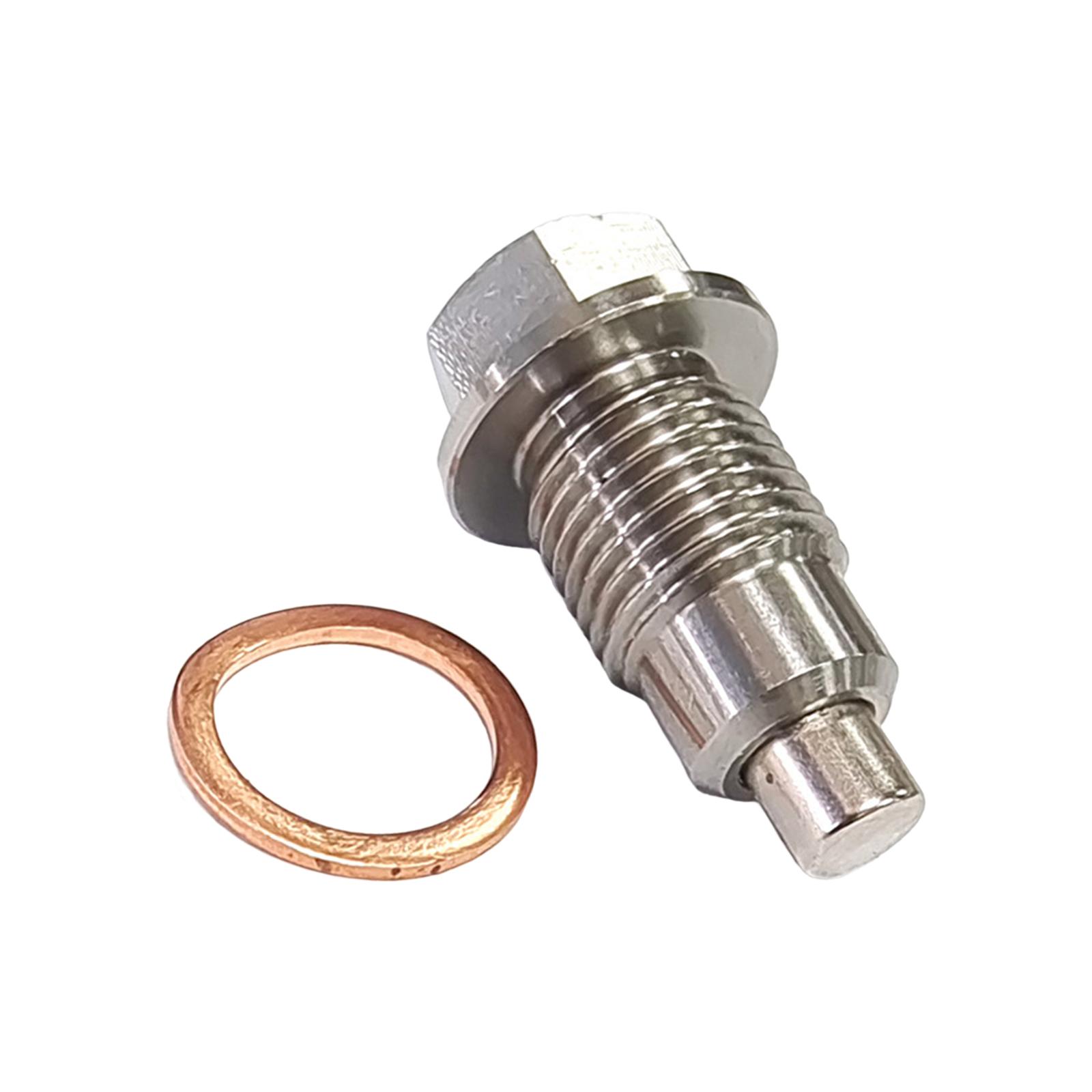 Oil Drain Plug Screw M12x1.25 Stainless Steel Engine Oil Pan