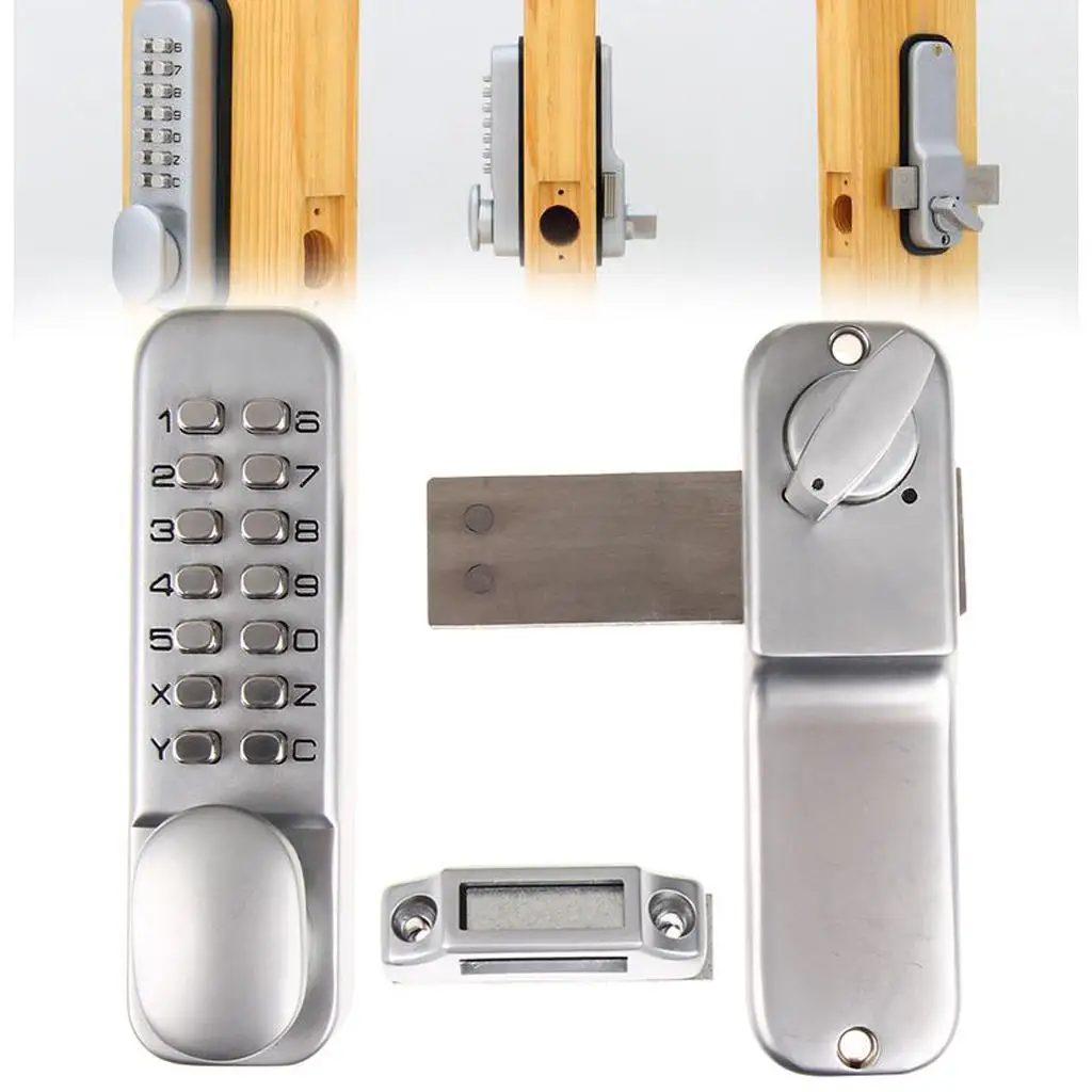 Mechanical Keyless Digital Door   Pad Code Combination Access