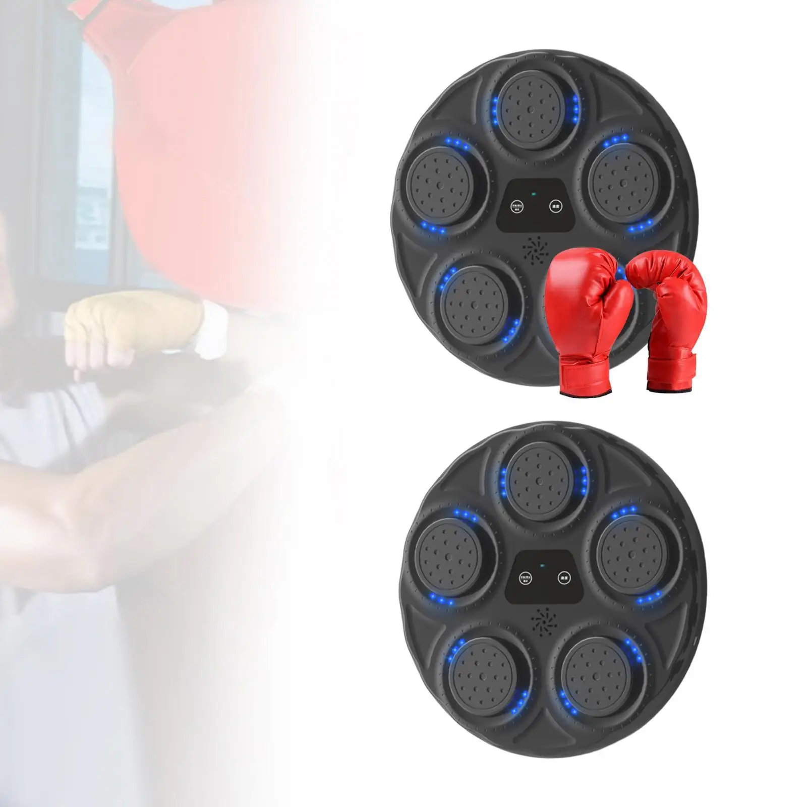 Electronic Boxing Machine RGB Lights Adjustable Boxing Training Equipment