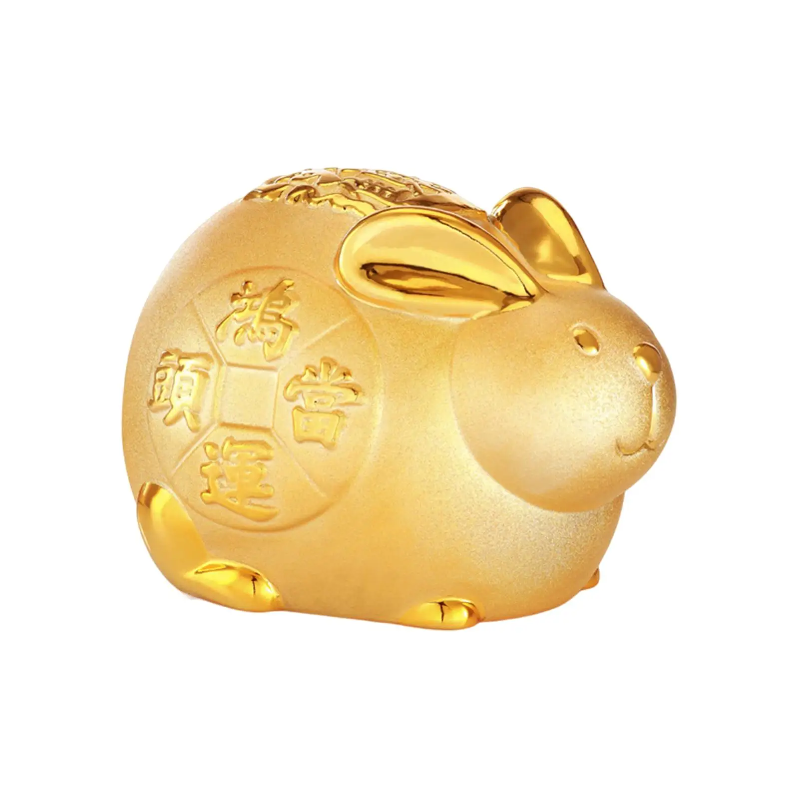 Lucky Rabbit Money Bank Animal Figurines Change Container Ornaments Bunny Statue for Children`s Bedroom Home Decoration