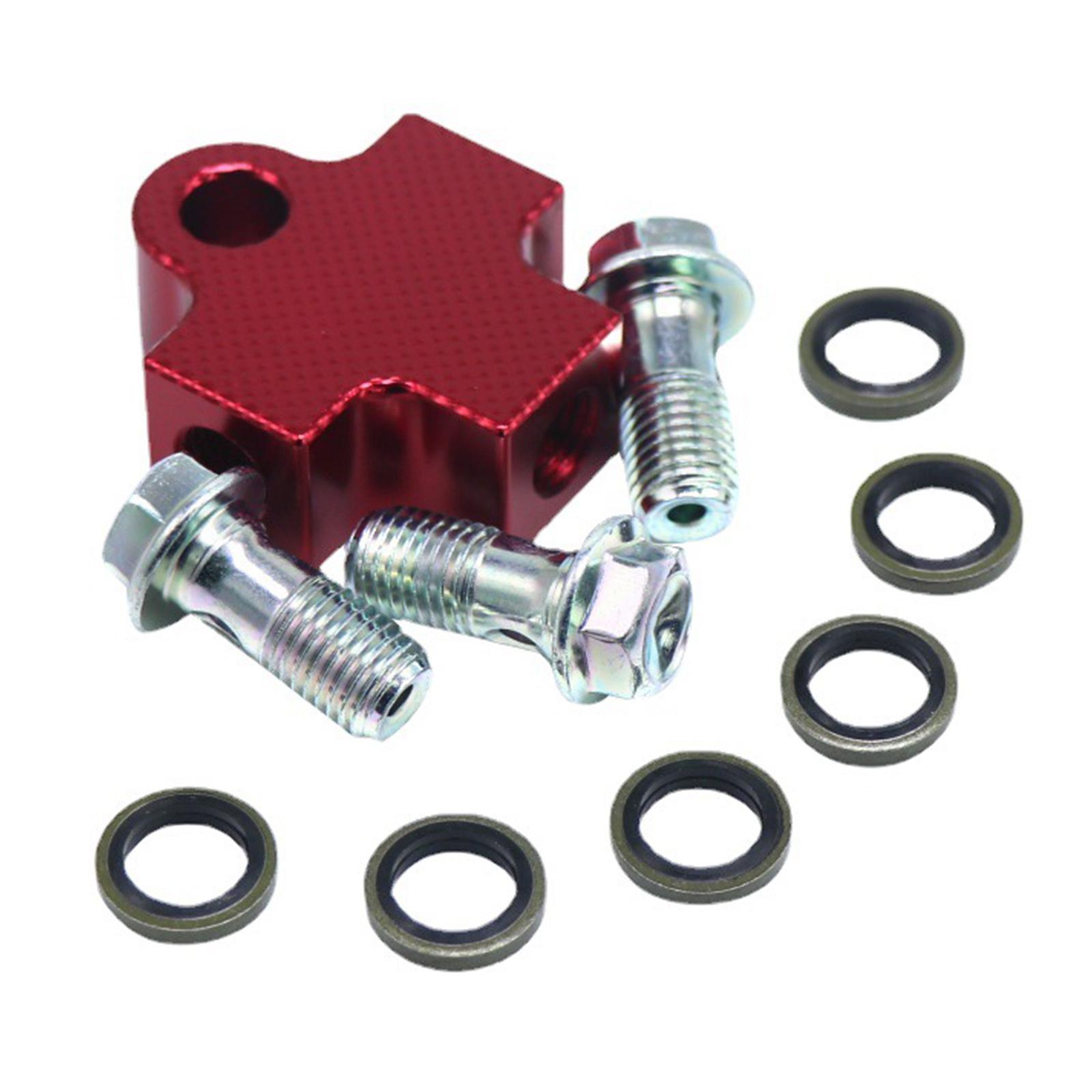 Brake Oil Hose Hydraulic Pipe 3 Way Connector Tee Fitting for Motorbike