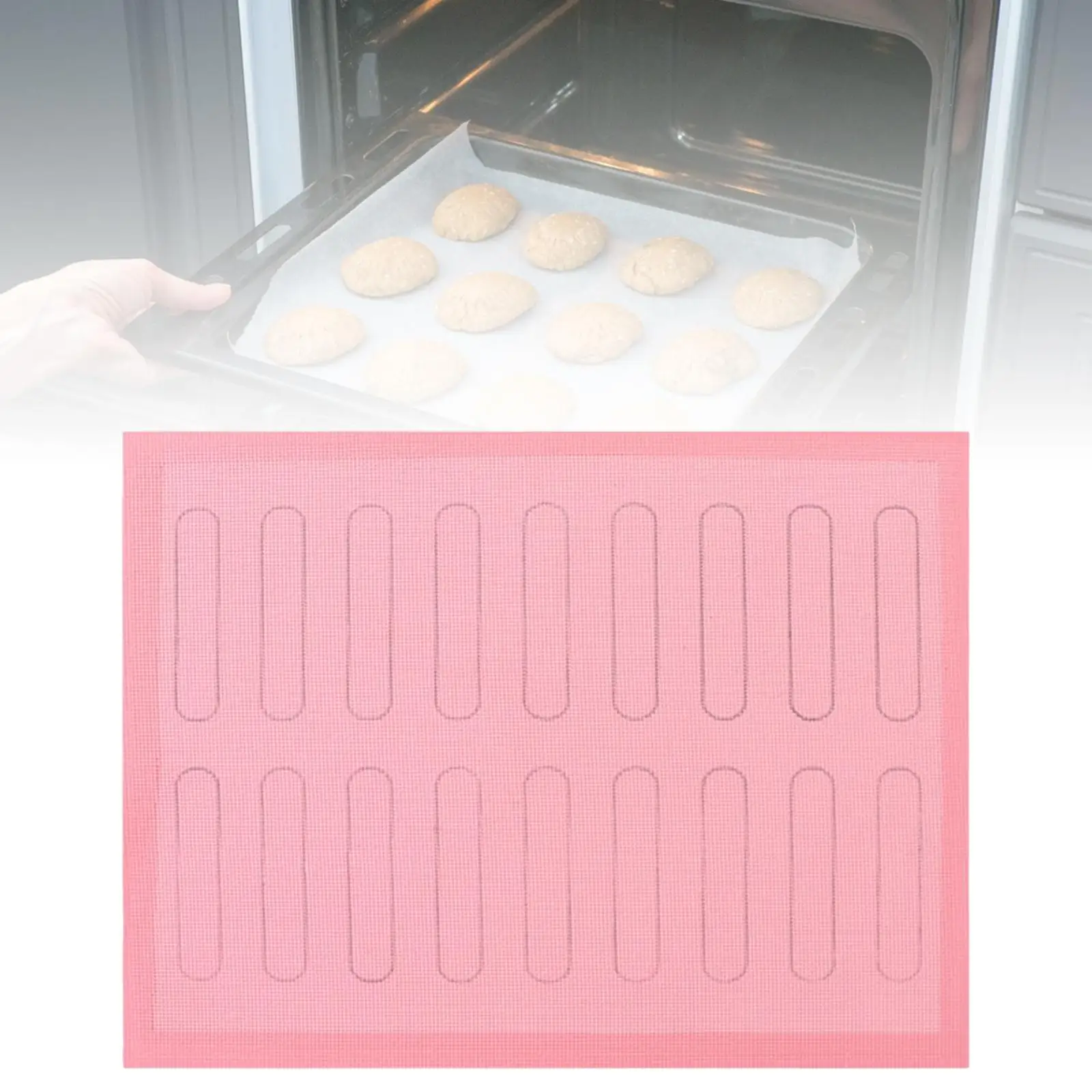 Silicone Baking Mat Reusable Cake Pan Mat Baking Supplies Bakeware Mat Heat Resistant Oven Liner Baking Sheet for Home Kitchen