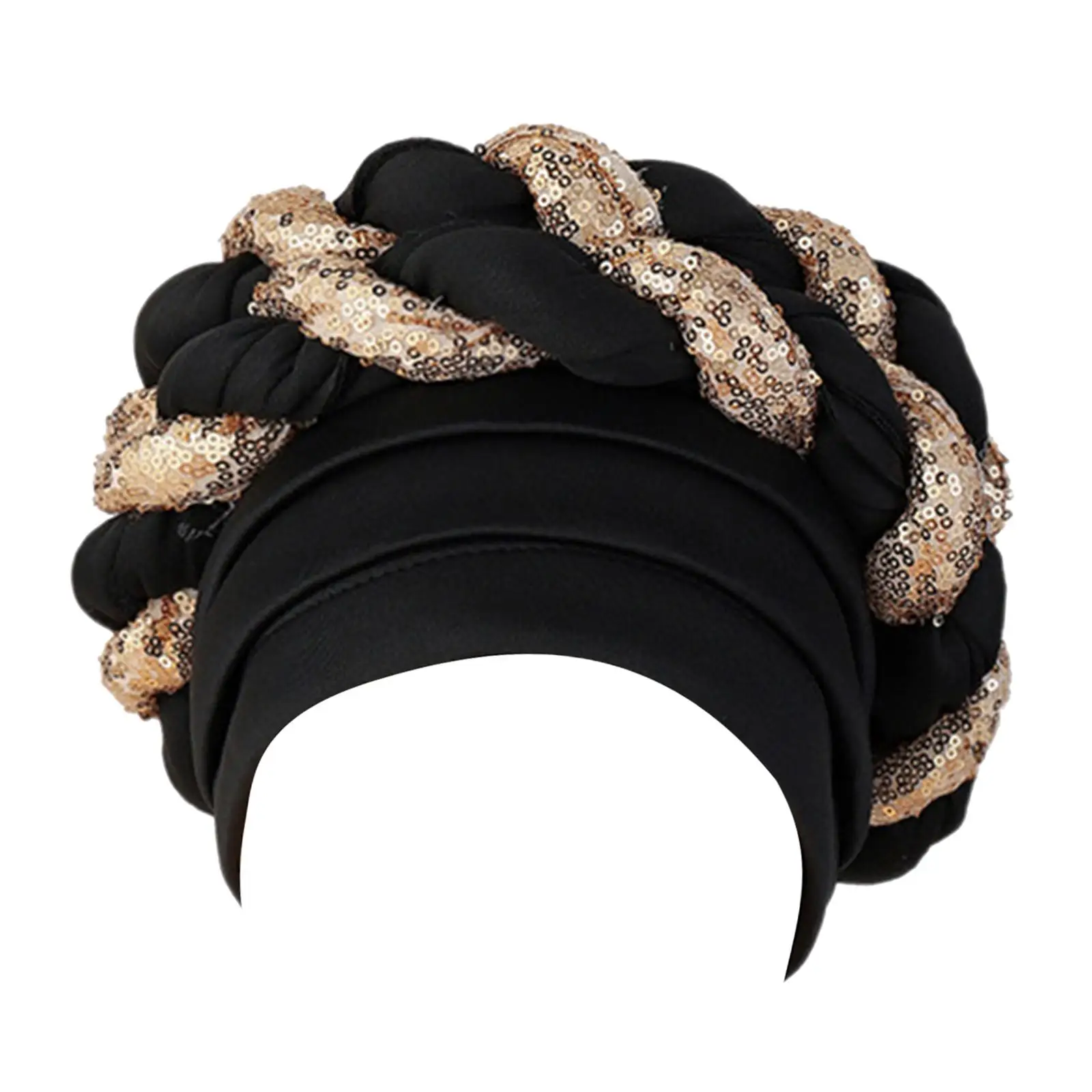 African Turban for Women Muslim Head Scarf Head Wrap Hair Cover Beanie Hat