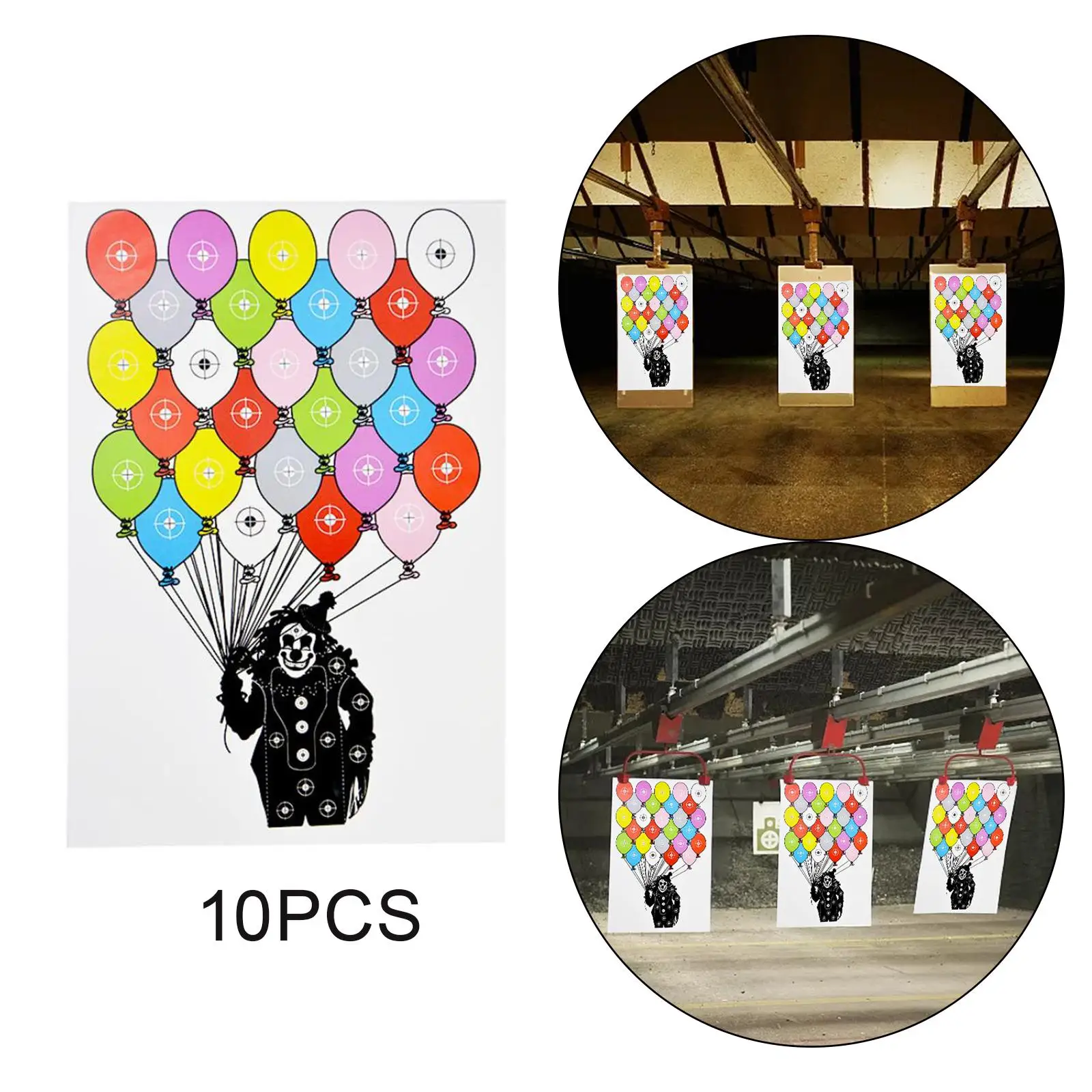 10Pcs Paper Silhouette Targets, for Indoor and Outdoor Shooting, Large 12
