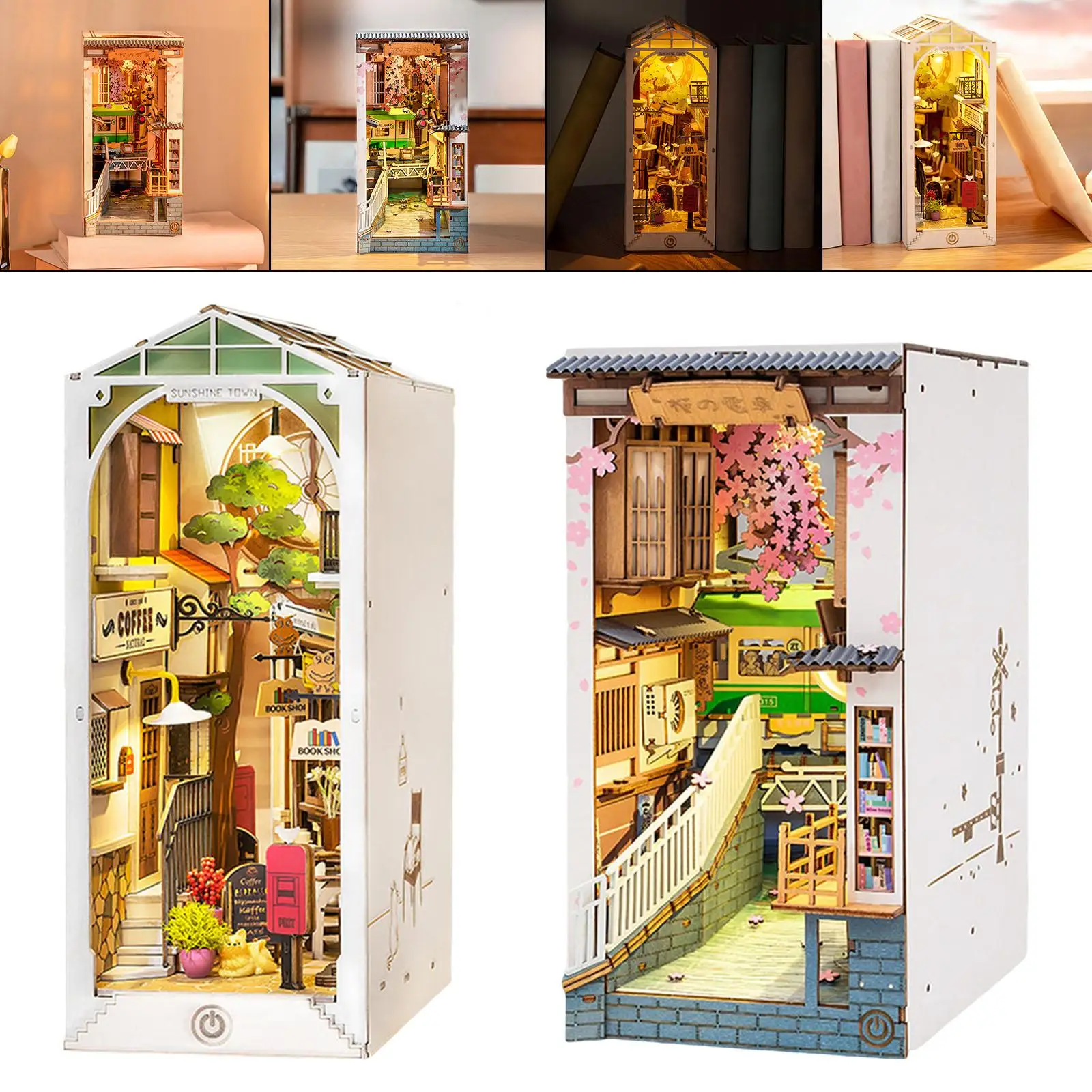 DIY Miniature Dollhouse with Furniture Accessories for Valentine`S Day