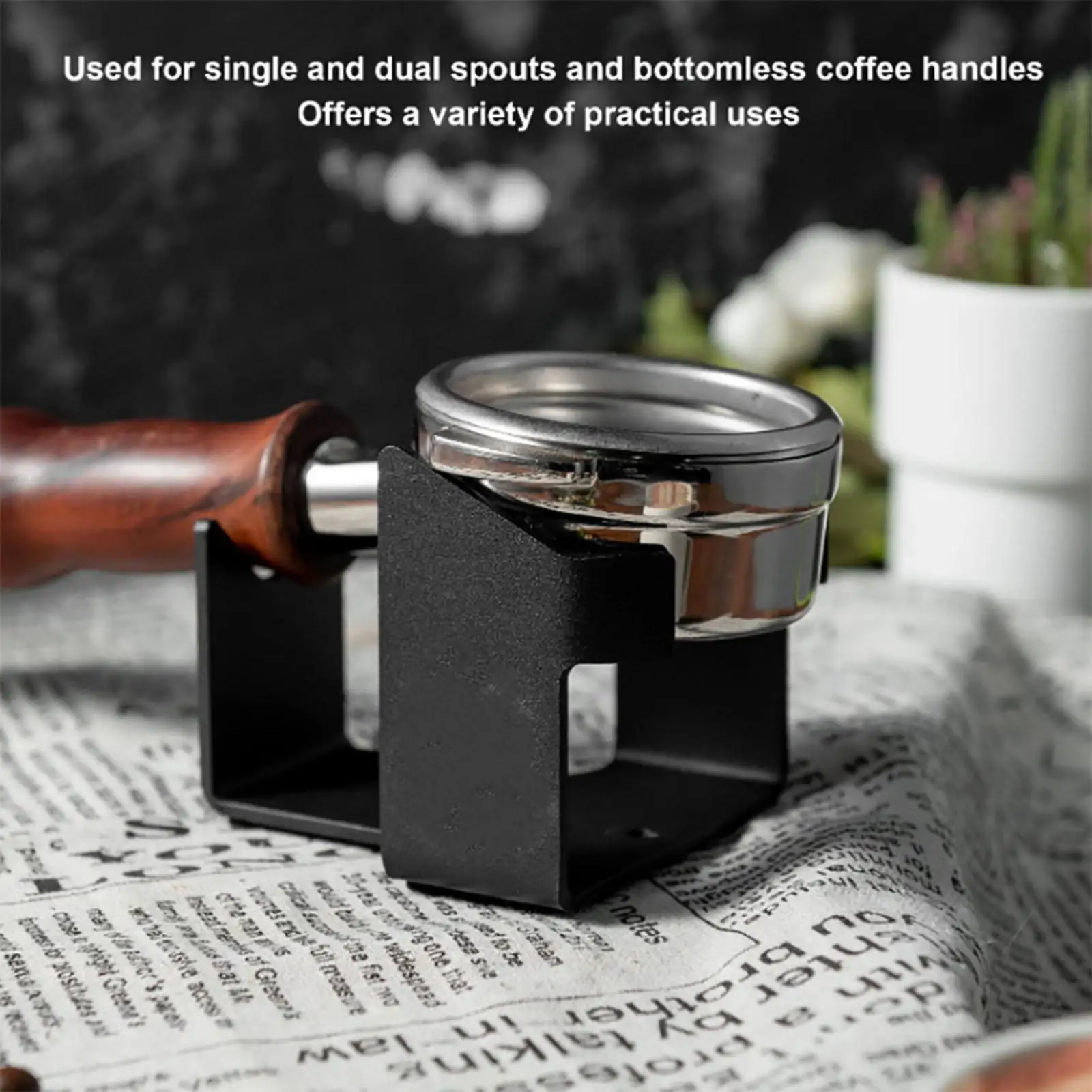 58mm Coffee Portafilter Stand Coffee Machine Accessories Coffee Tamper Station Portafilter Holder for Bottomless Portafilters