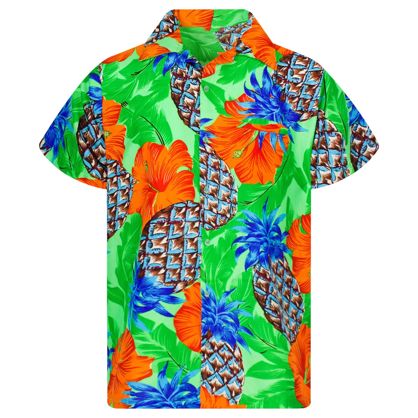 Title 24, Women Hawaiian Shirts Tropical Floral Pineapple...