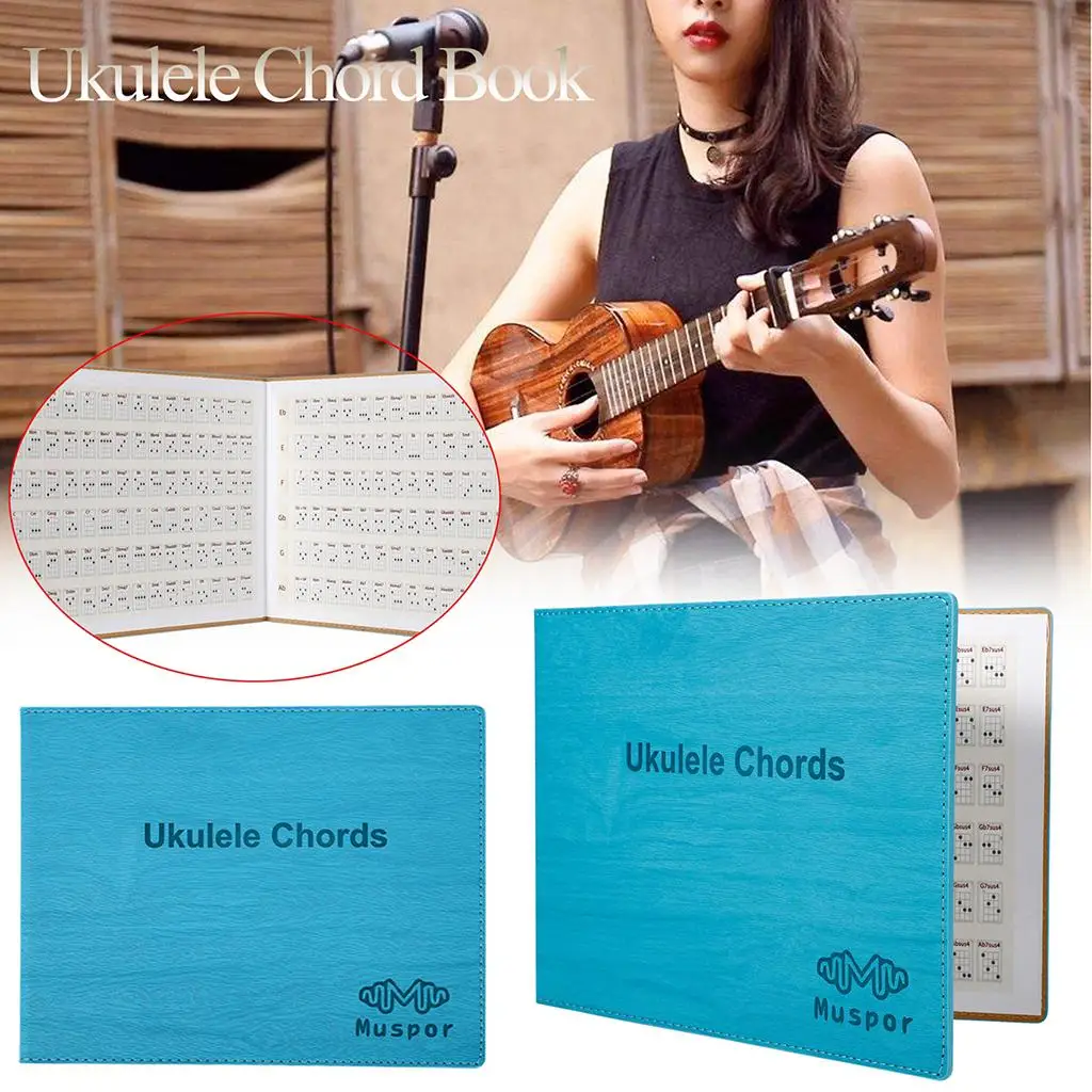 Portable Ukulele  Book PU+Paper Professional Note TO CARRY