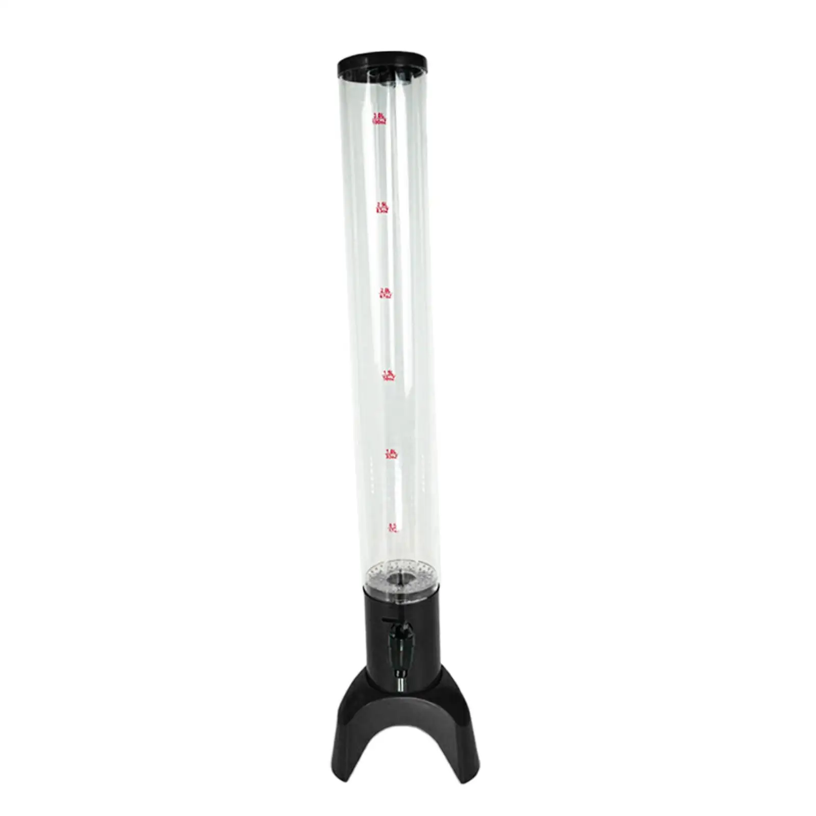 Beer Tower Dispenser Wine Dispenser with Tube 3L with Tap Tabletop Beer Dispenser for BBQ Parties Family Gathering Holiday