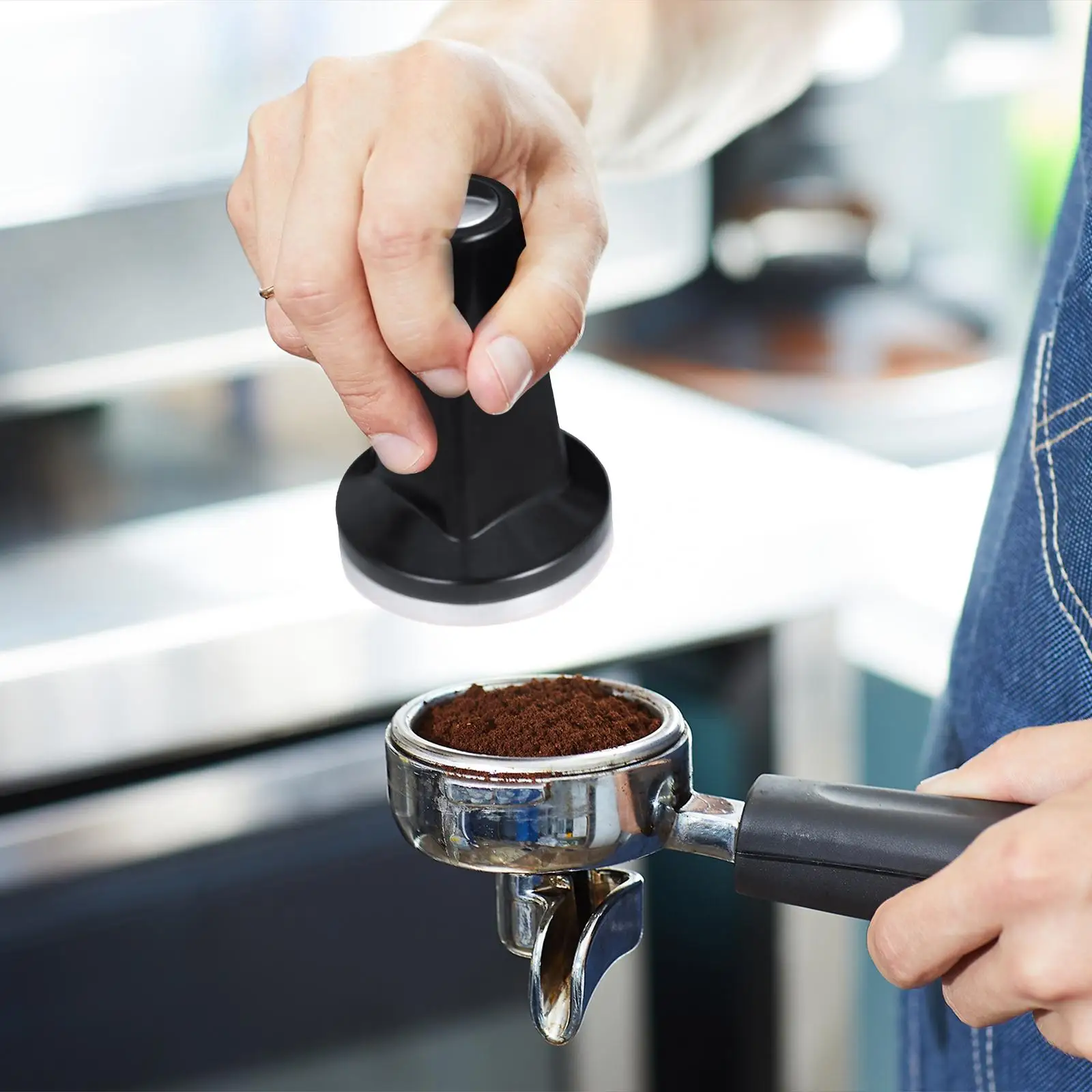 Coffee Tamper Coffee Distributor Espresso Distribution Tool Easy to Clean for Cafe Shop