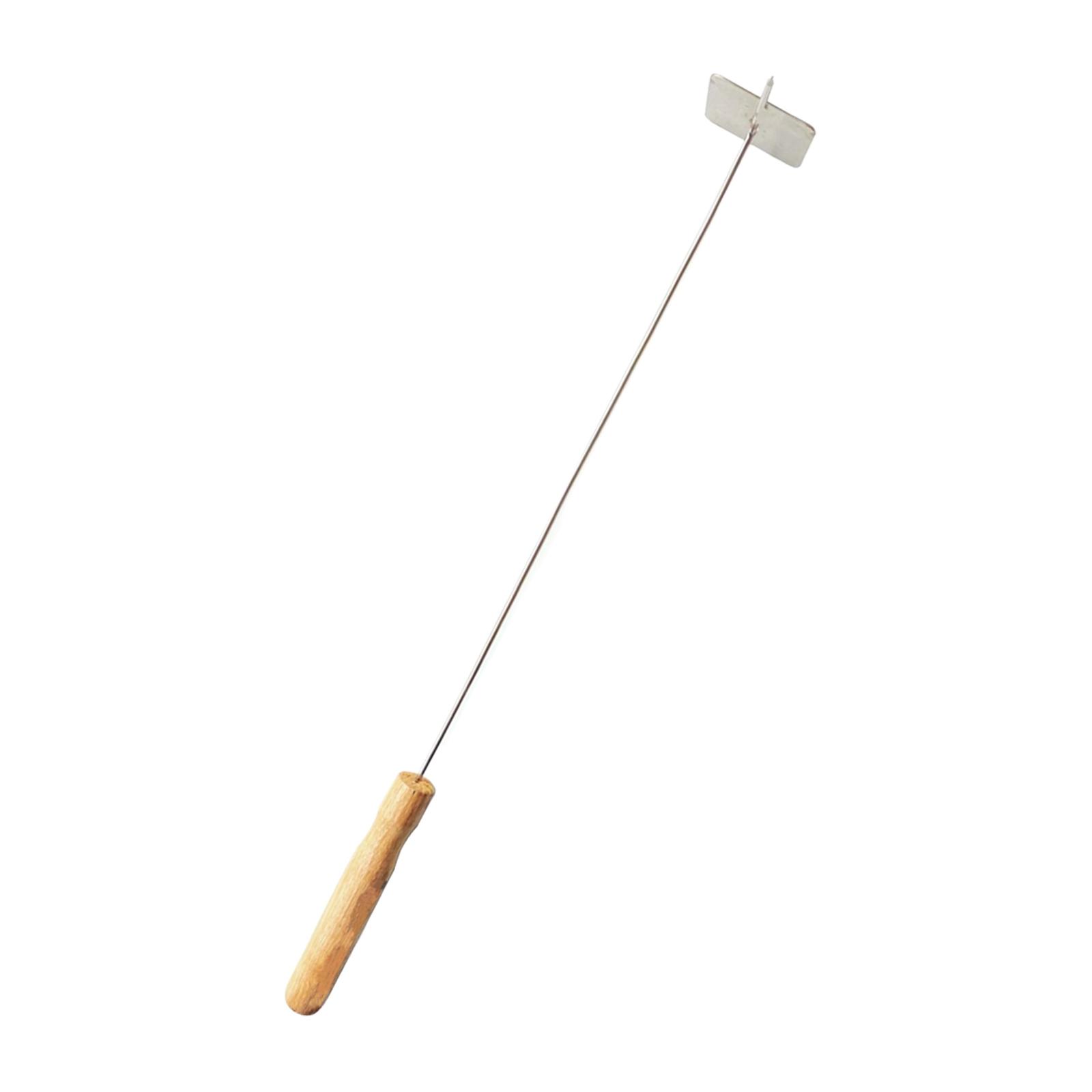 Long Fire Poker Fire Pit Tools Campfire Wood Burner Fireplace Ash Rake for Indoor Hiking BBQ Accessories Backpacking Cooking