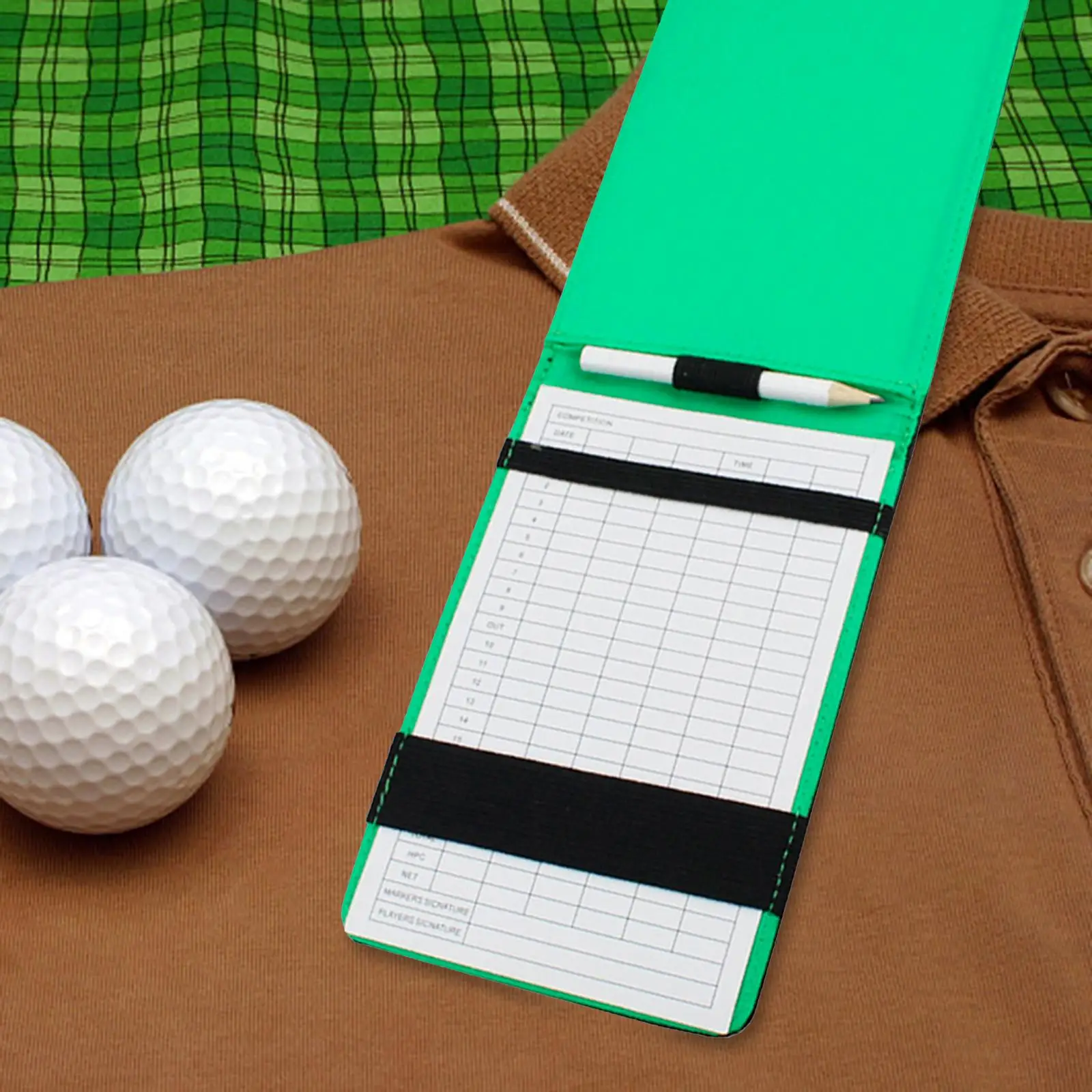 PU Leather Golf Scorecard Holder Book Waterproof for Golf Gifts Golfer
