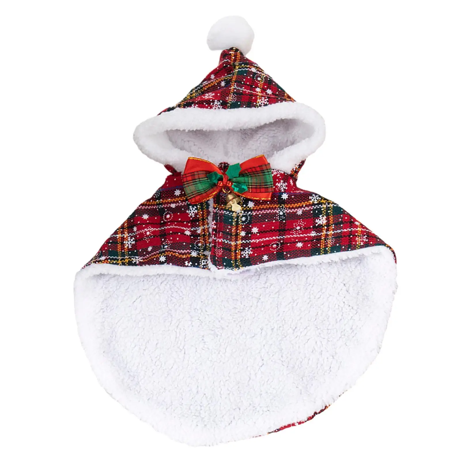 Dog Christmas Costume Outfits Puppy Cape for Puppy Small Medium Dog Pets