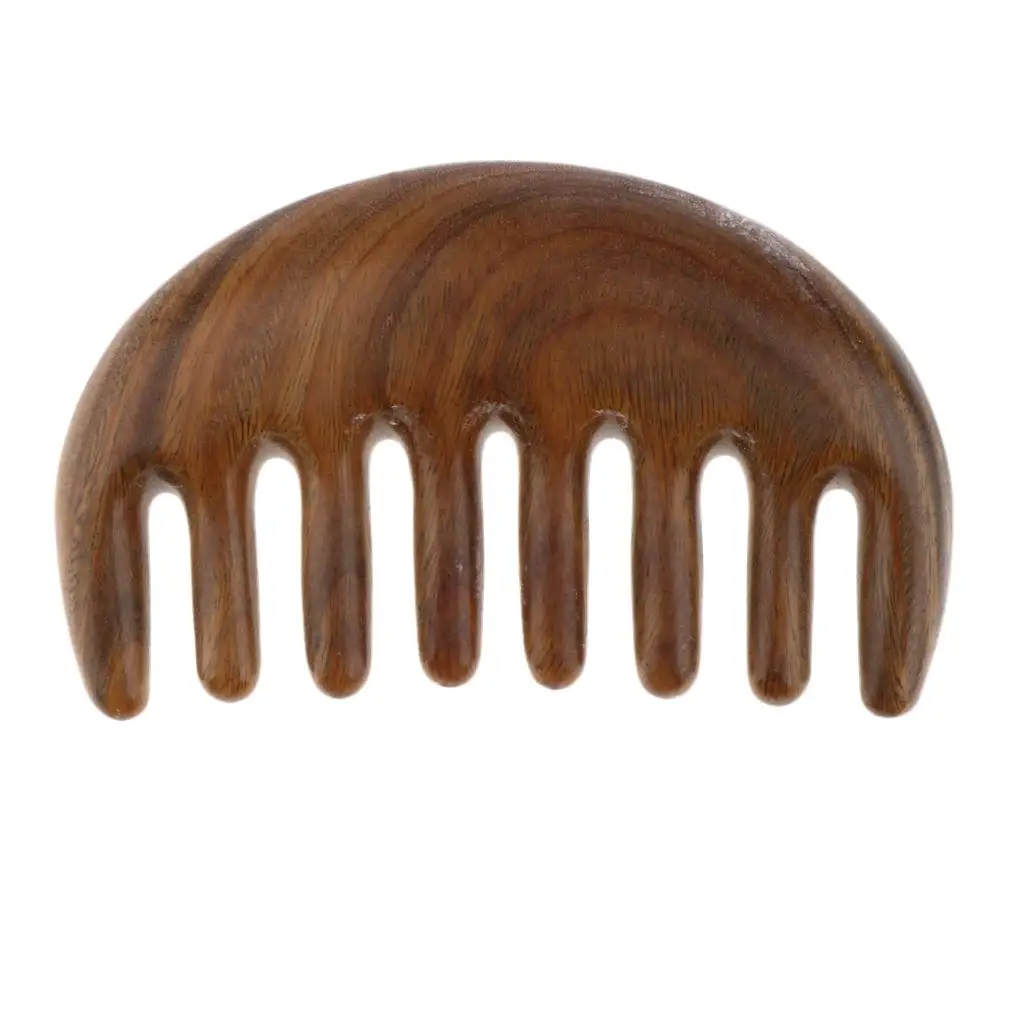 Handcraft Polishing Natural  Wooden Scalp Massage Detangling Comb for Curly or Straight,Long or Short,Thick or Thin,Dry or Wet