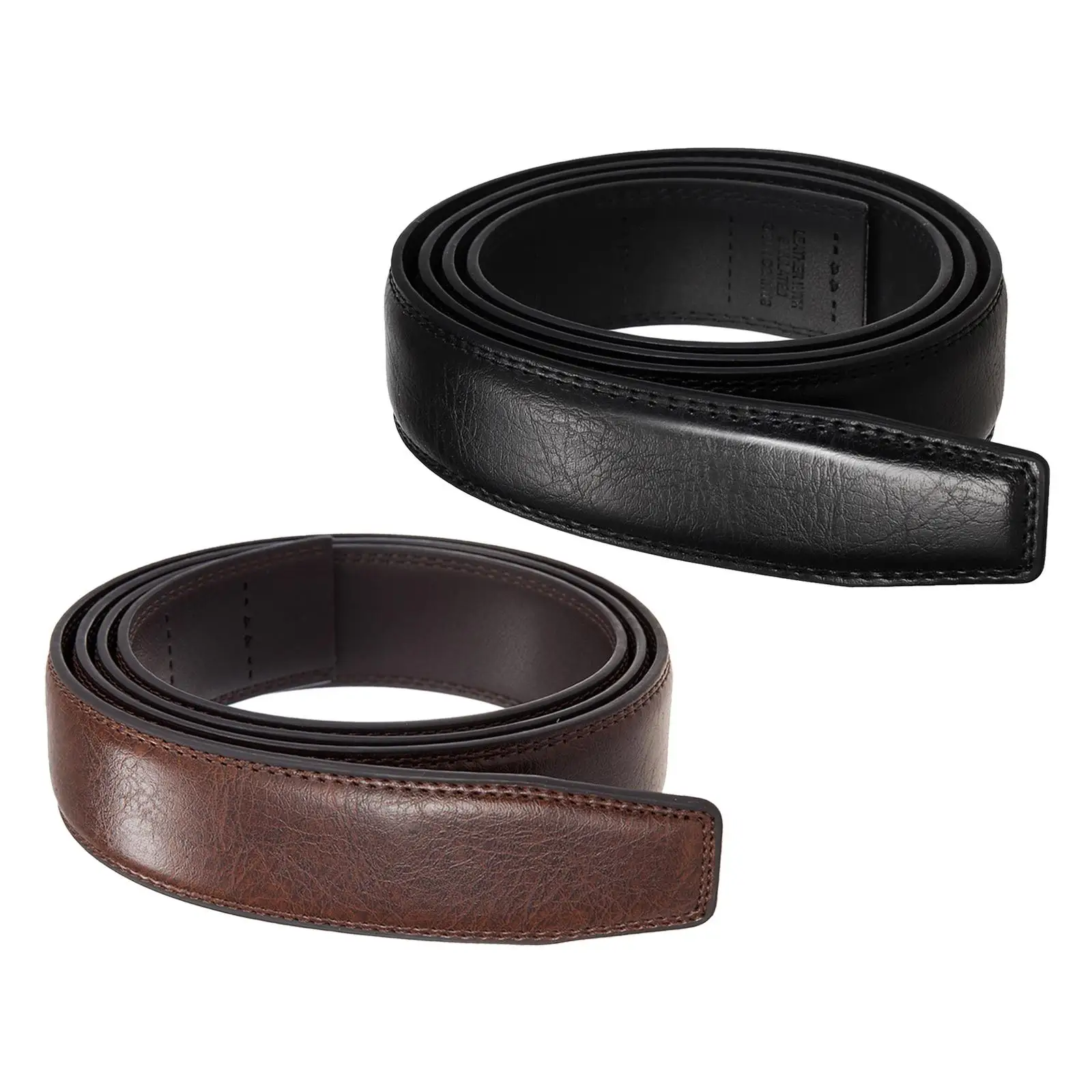 Mens Belt Strip 3.5cm Wide Without Buckle Waist Strap Dress Comfort Belt