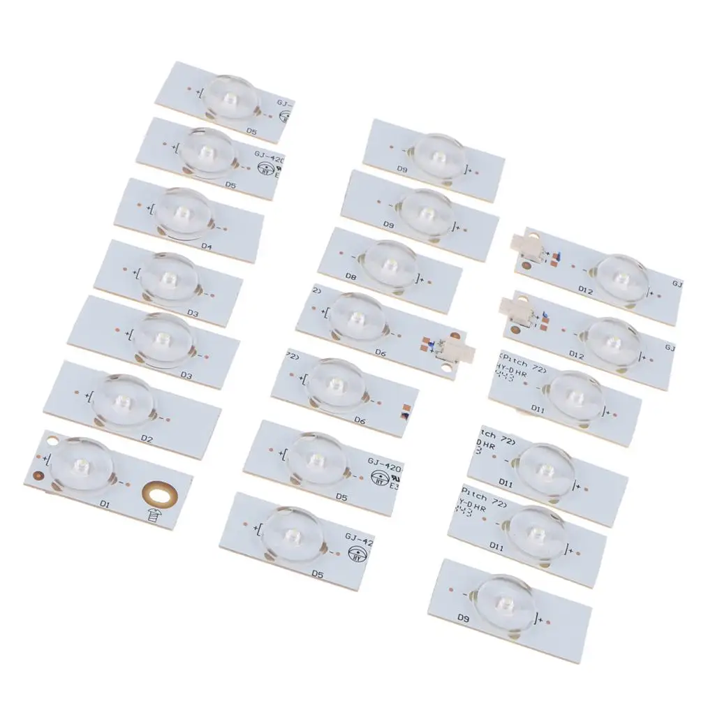 6V SMD Lamp Beads with Optical  for 32-65 inch LED Accessories White