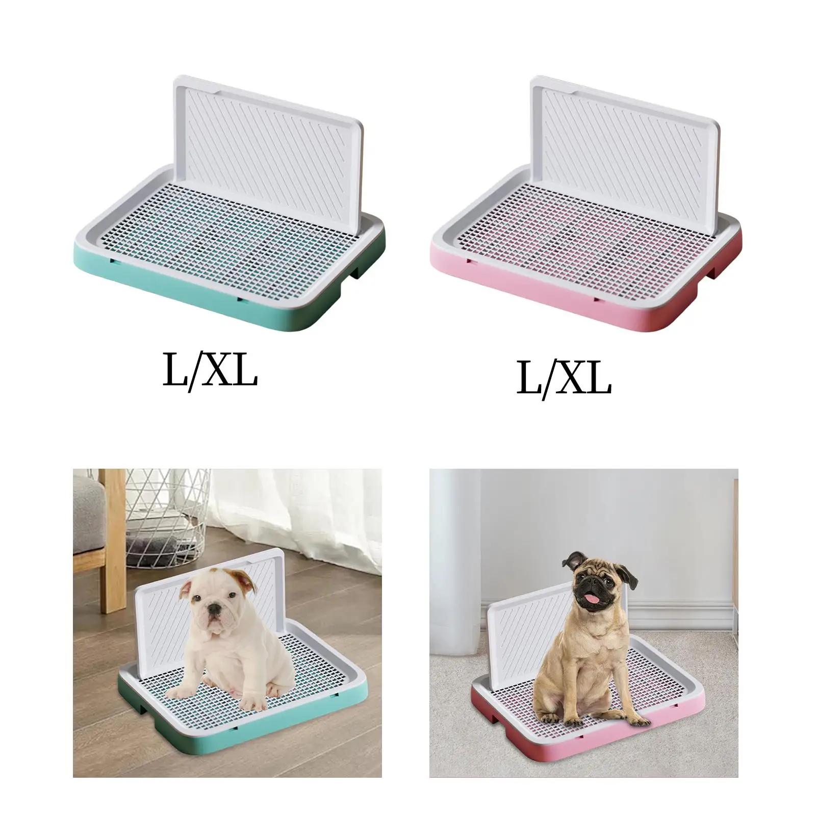 Pet Dog Toilet Reusable Portable Detachable Lattice Potty Trainer Corner Pee Pad