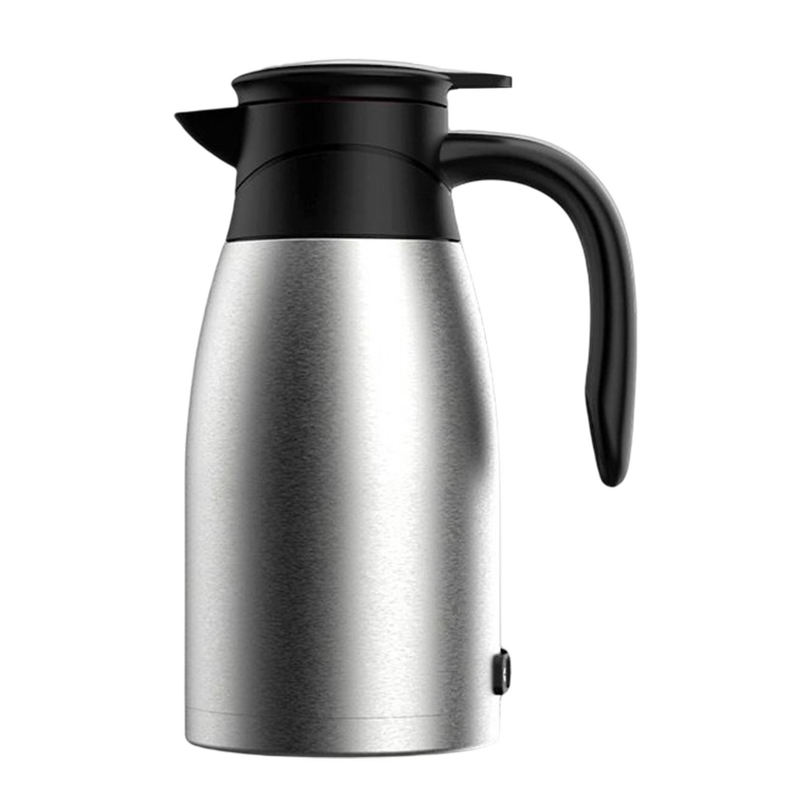 12V Portable Car Electric Kettle / Temperature Display Warmer Smart Stainless