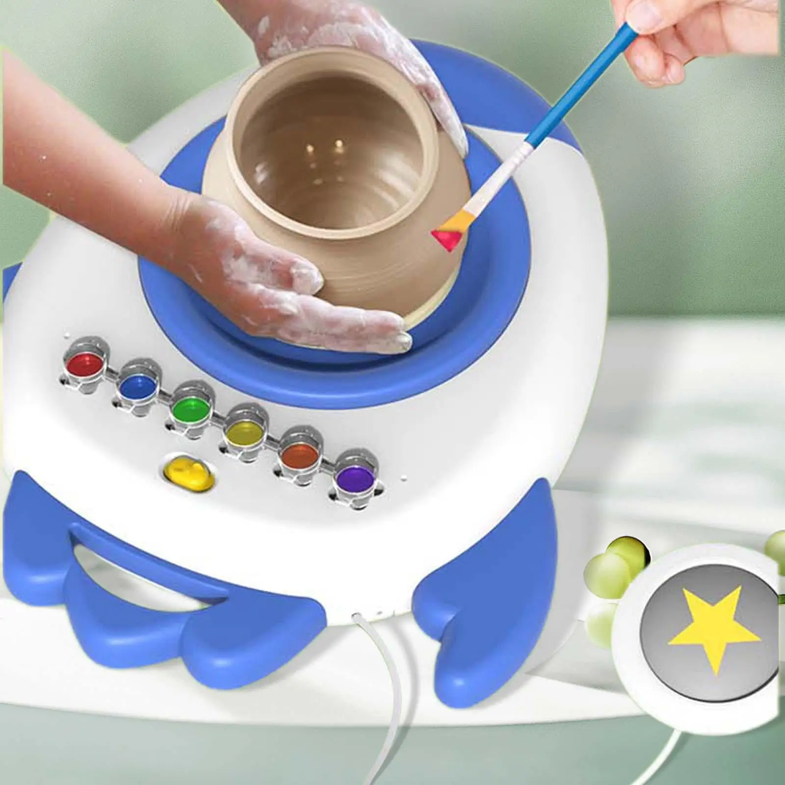 Electric Ceramic Machine Practical Fine Motor Skill Toy USB Charging Early Education DIY Supplies for Parties Family Activities