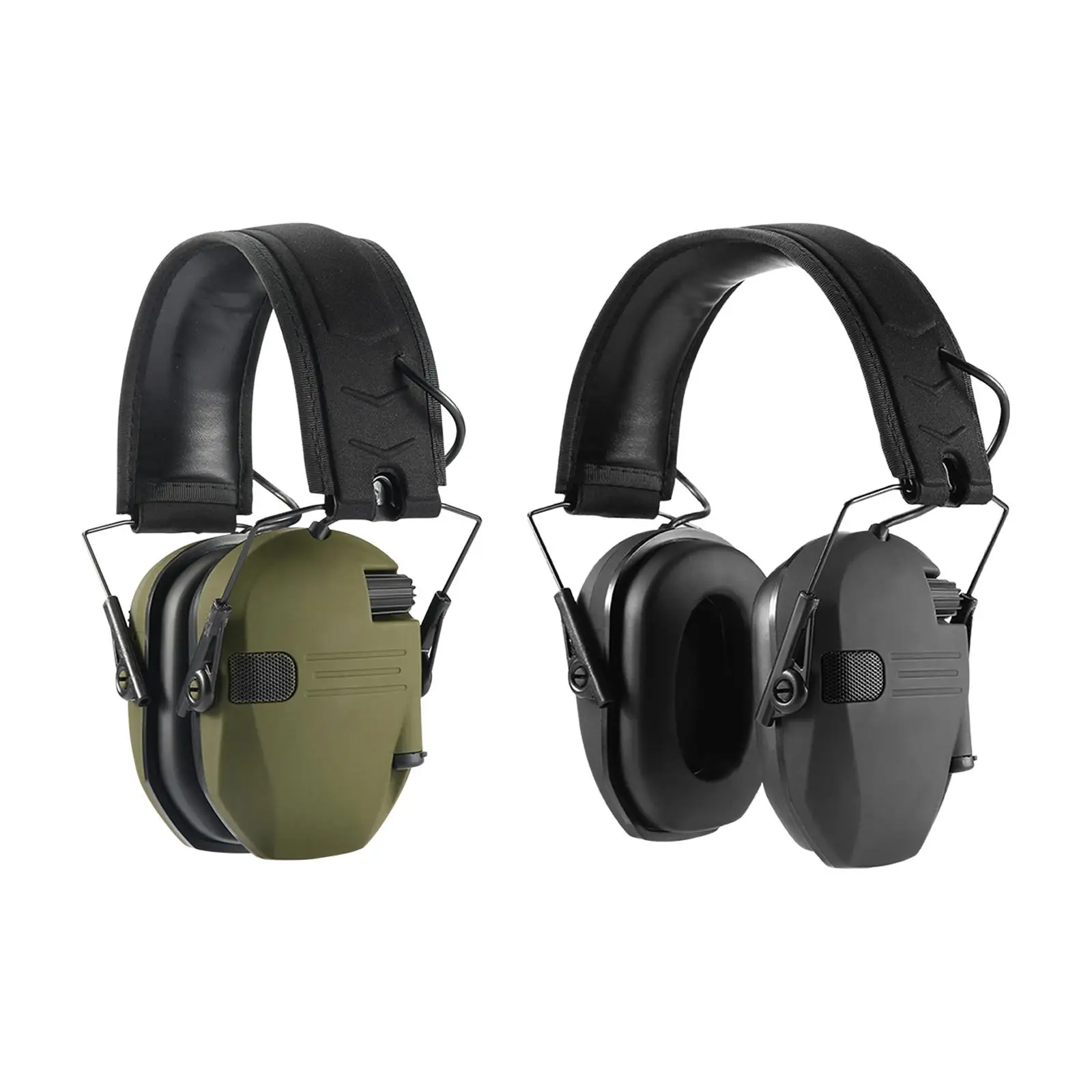 Electronic Earmuffs Safety Nrr 22dB Hearing Protection Foldable for Mowing Hunting Study Work Team Activities