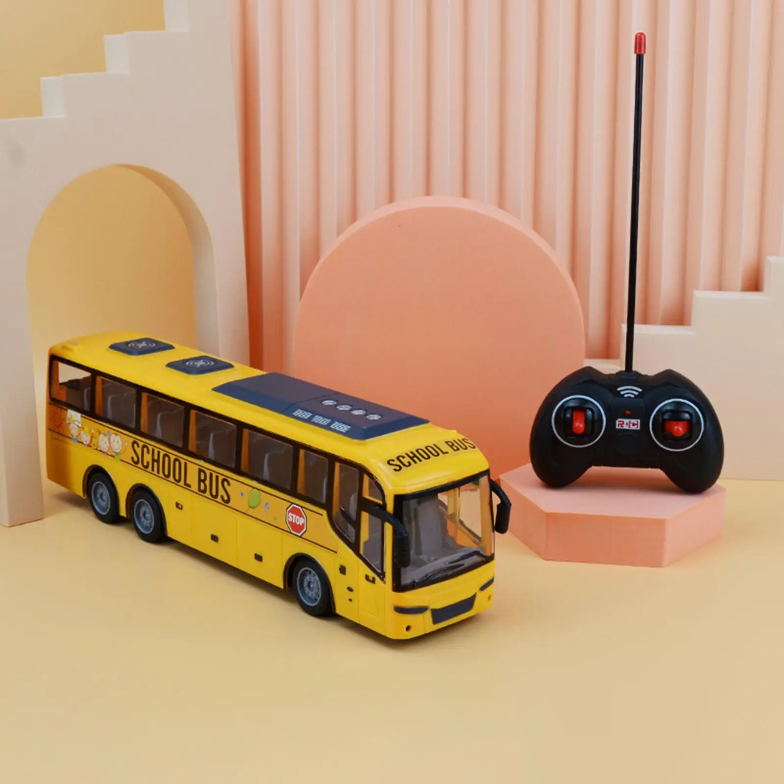 Musical RC  Bus Toy Educational Toy Playtime Vehicles for Kids Boy Girl