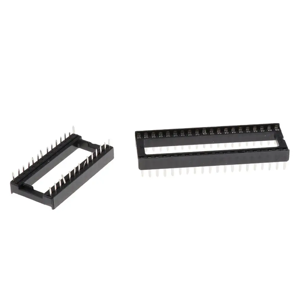 100 Pieces Integrated Circuit IC Pin Header Connector Socket Assortment