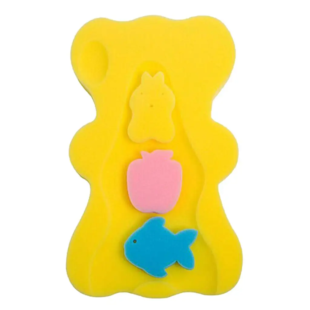 Baby Care Bath Sponge Bath Cushion Safety Foam Pad Bathing Shower Mat