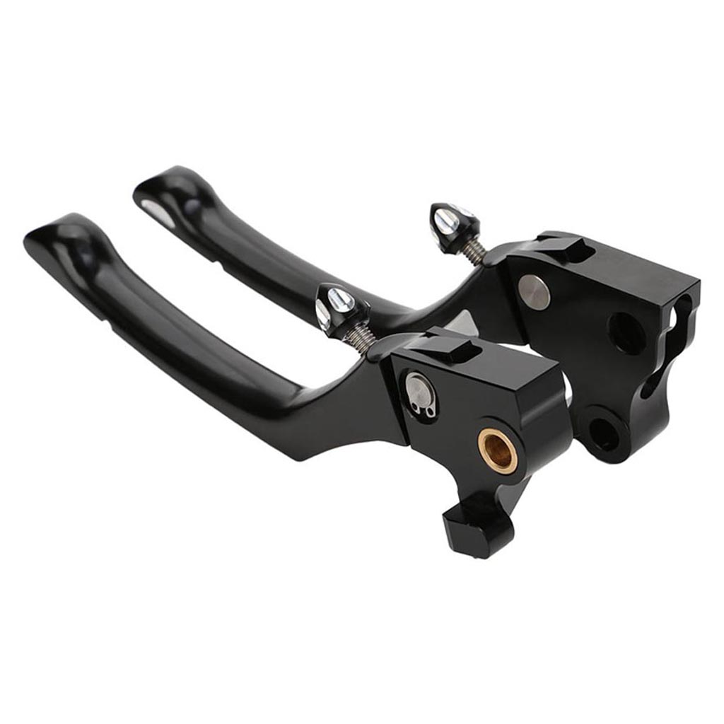 Motorcycle CNC Regulator Clutch Brake Lever Set Aluminum for   883 1200 XL 2004-2013, Black