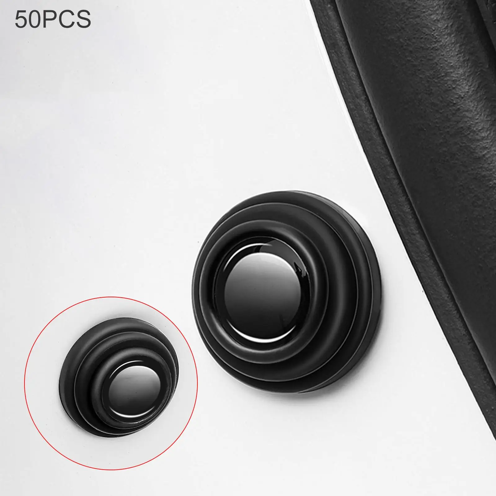 50Pcs Car Door Shock Absorber Gasket Guard  Cushion Protector Soundproof Stickers Shock Absorbing Anti Collision Accessories