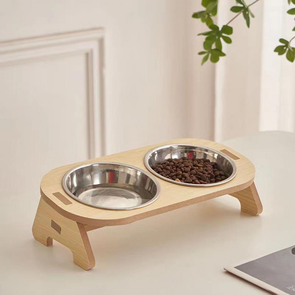 Title 9, Pet Feeder Single/Double Cat Food Bowl With Ant...