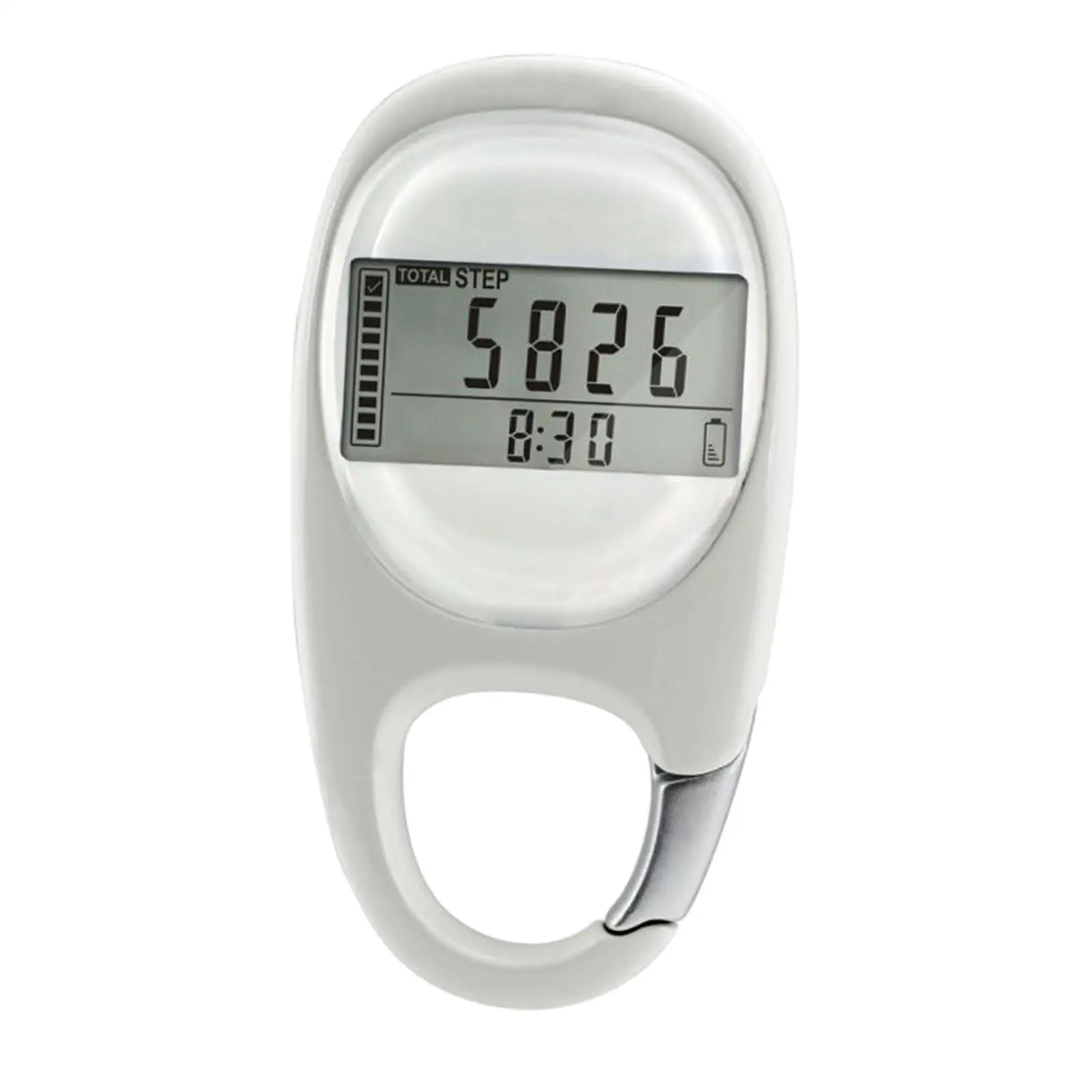 Portable Walking 3D Sensor Pedometer with Clip Digital Display Fitness Technology Step Calorie Counter for Running Jogging