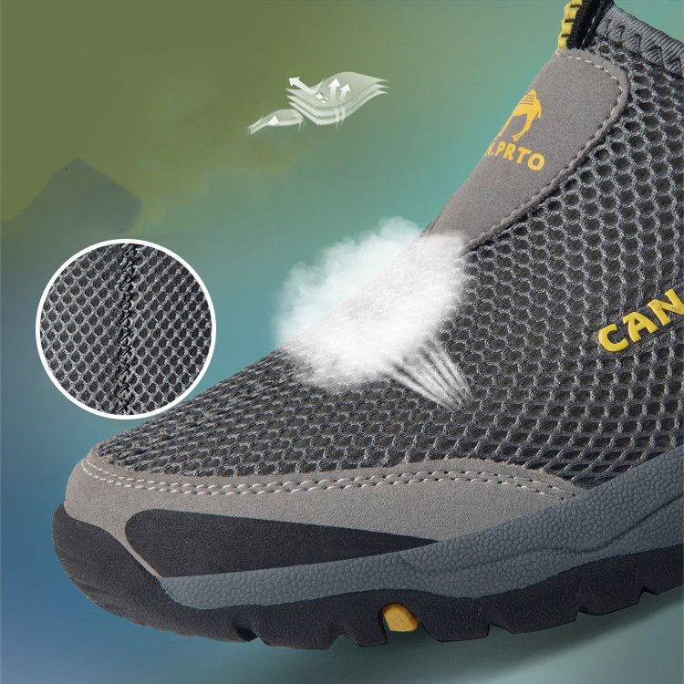 Männer Casual Schuhe Mode Sommer Schuhe Mesh im freien Atmungsaktive Slip-on Wohnungen Männer Turnschuhe Komfortable Wasser Faulenzer Zapatillas – Detail 8