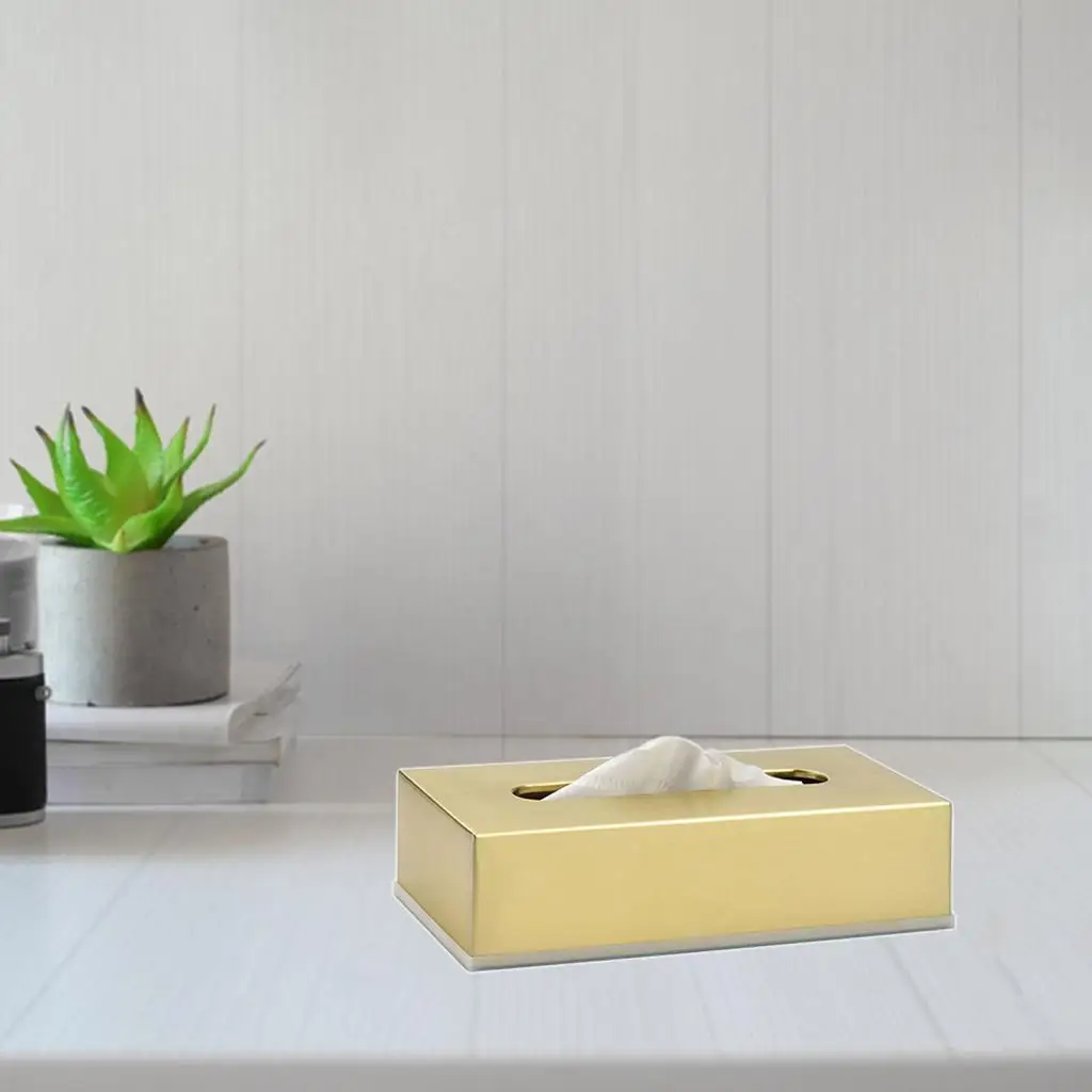 Square Tissue Box Stylish Napkin Holder Paper Container Car Bedroom Decor