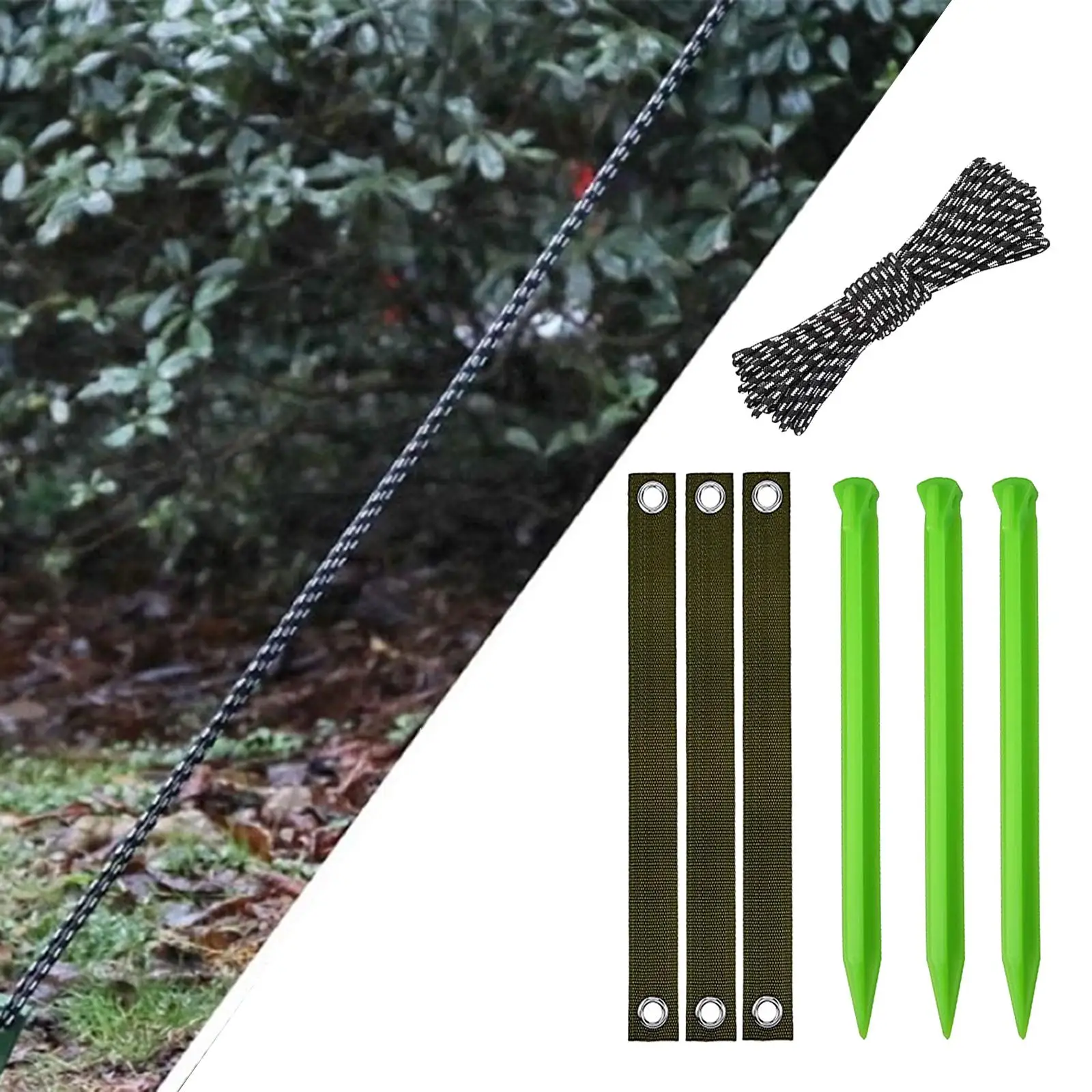 Tree Stake Kit Tree Support Straps Plant Sticks Support Anchoring Kit Anchoring Tree Stake for Outdoor Yard Courtyards Lawn Tree
