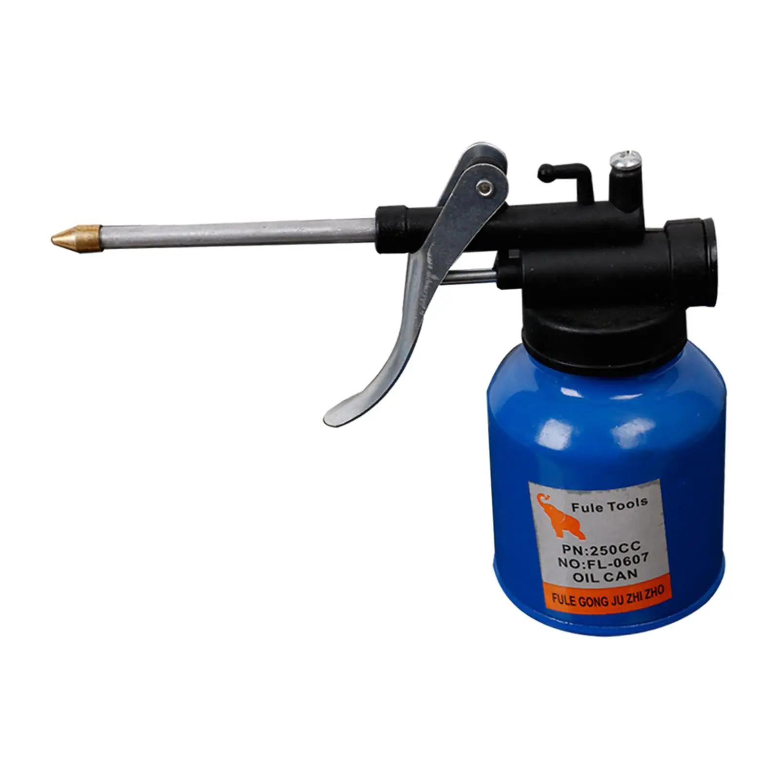 Oil Can Pump Oiler 250ml High Pressure Oiler Lubrication Oil Can Bottle for Liquid Handling Oiling Lubricants Grease
