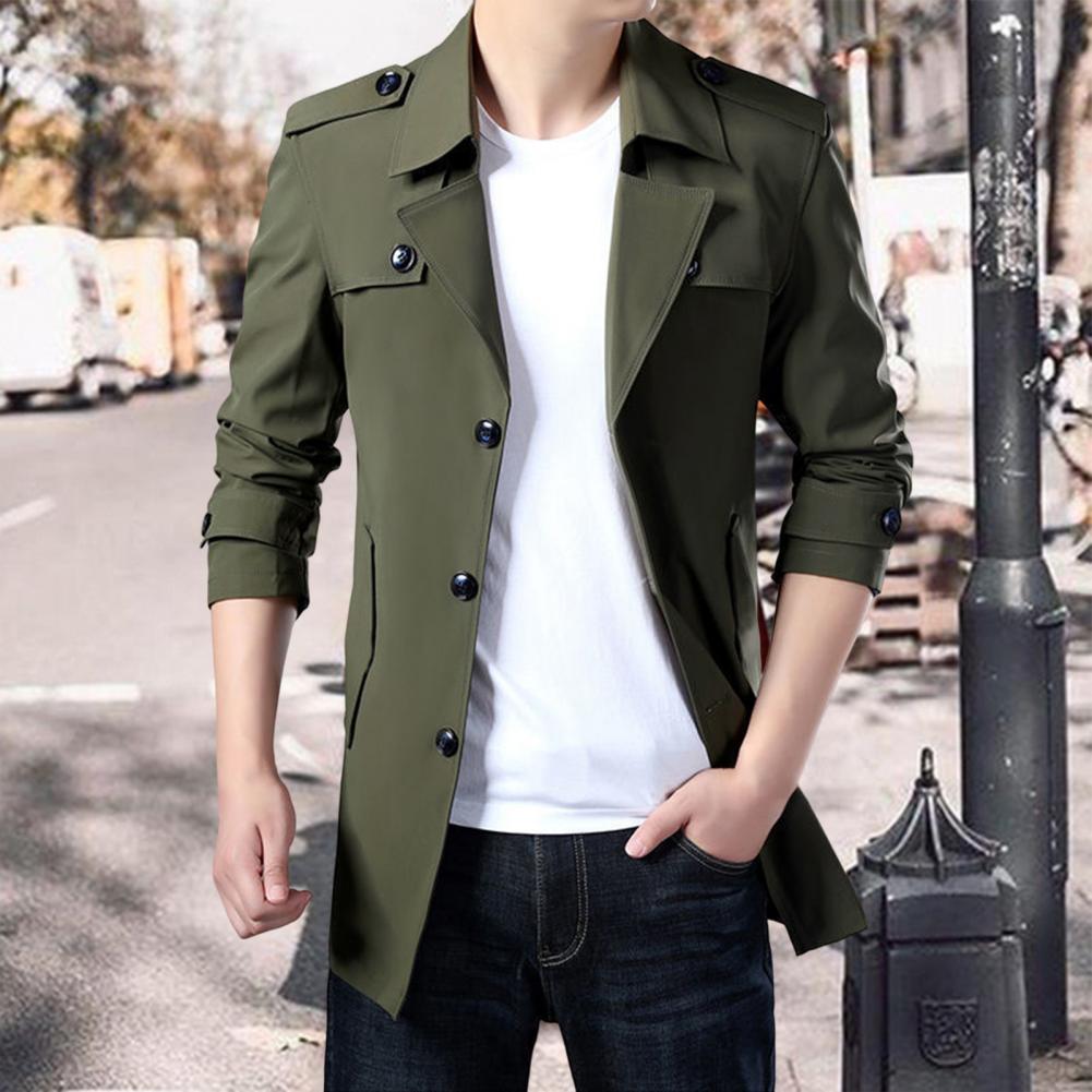 Title 3, New Spring Men Trench Fashion England Style Lon...