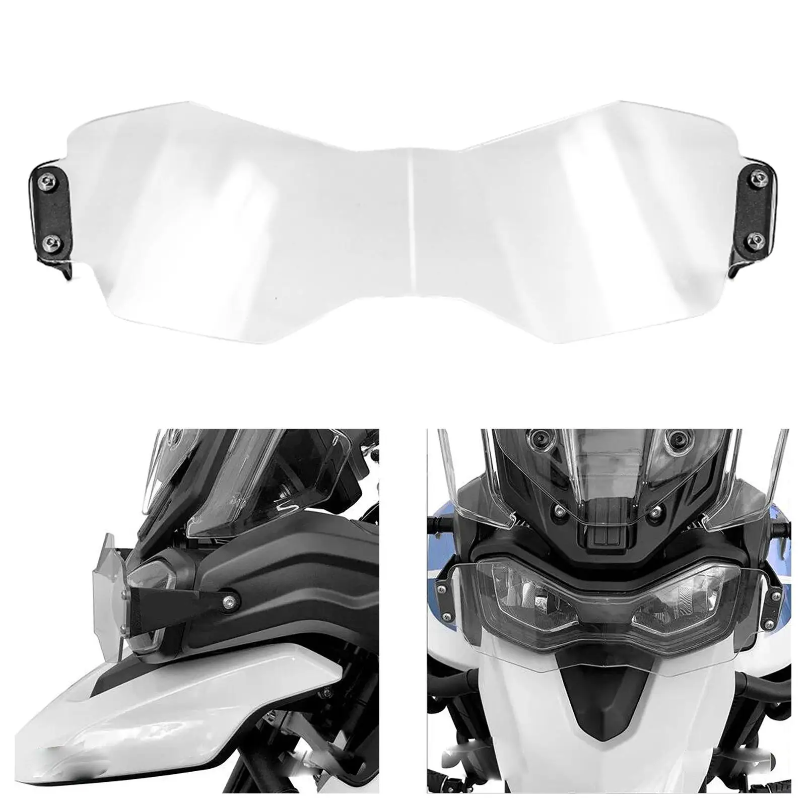 Acrylic Motorcycle Headlight Protector Guard Cover Fits for  900 20-22
