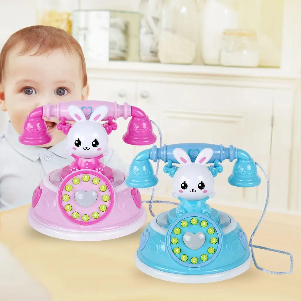 Telephone Toy Pretend Play Gift Toy Leaning Machine Phone Toy for Toddlers