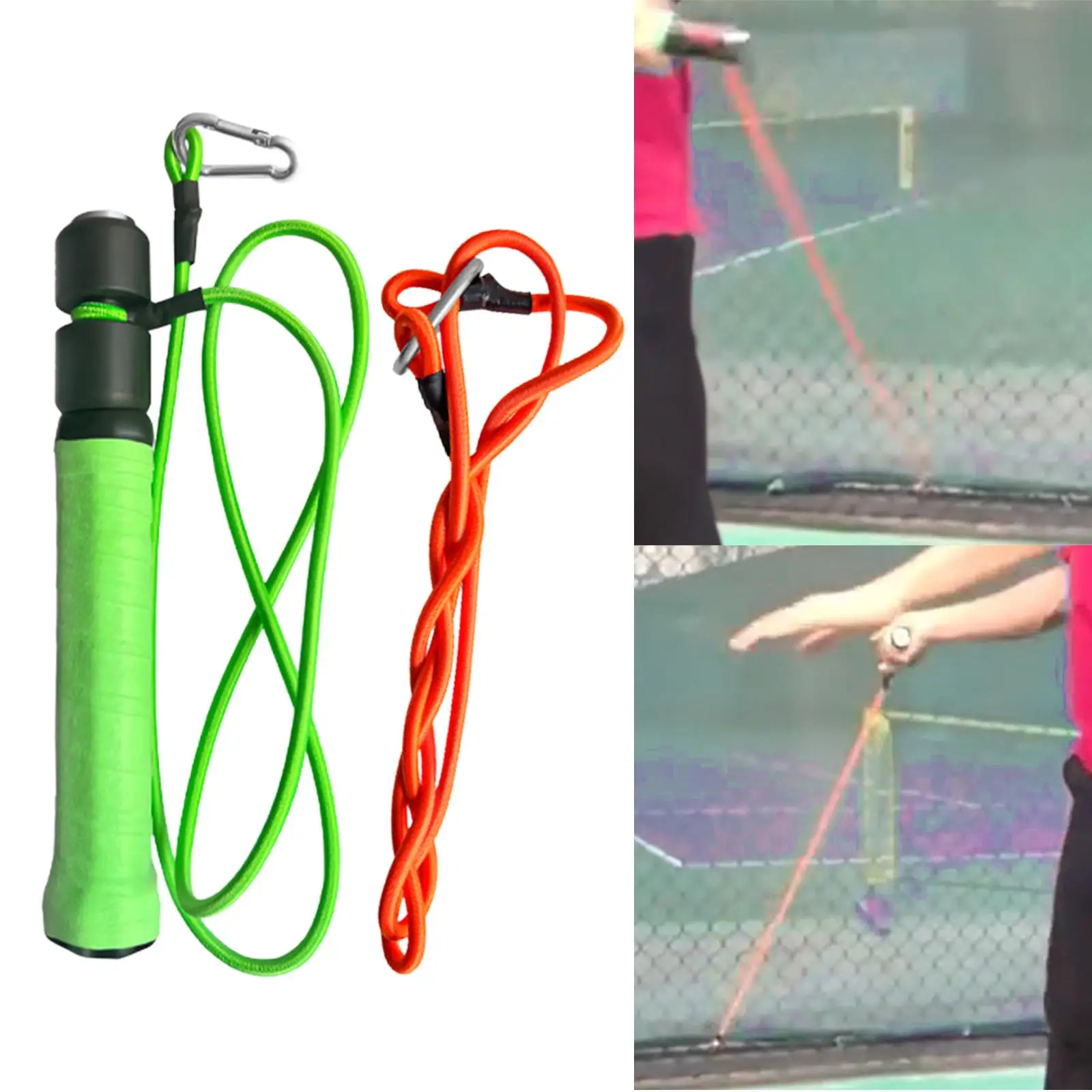Tennis Trainer Belt Exerciser Swing Practice Speed Training Band Elastic Equipment for Yoga