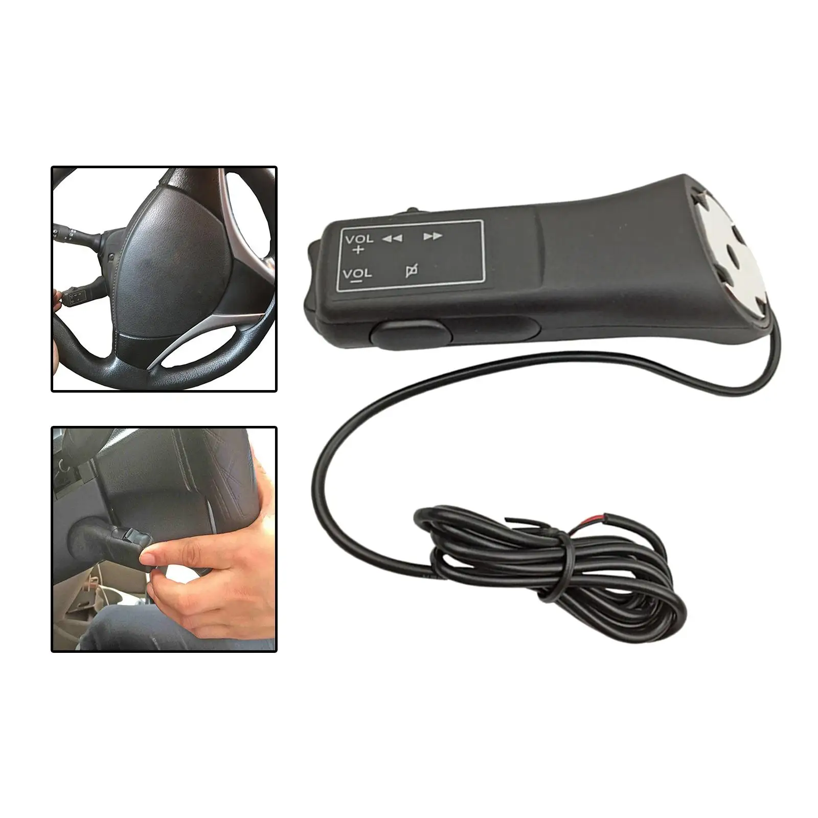 Car Radio Wired Controller Practical Steering Wheel Button for Car Radio Replaces