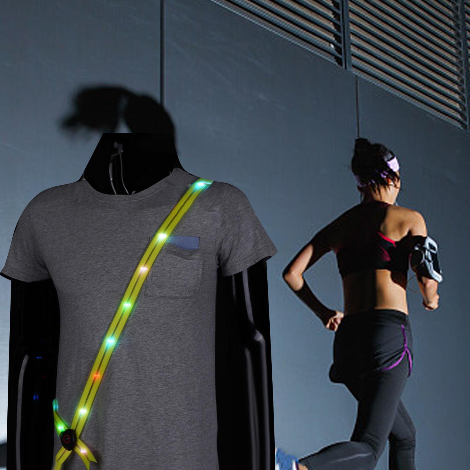 LED Lights Belt Night Running Gear Rechargeable Professional Long Distance