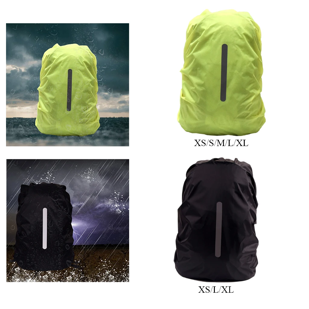 Backpack Rain Cover Safe Dustproof 8-70L Reflective Rainproof for Camping