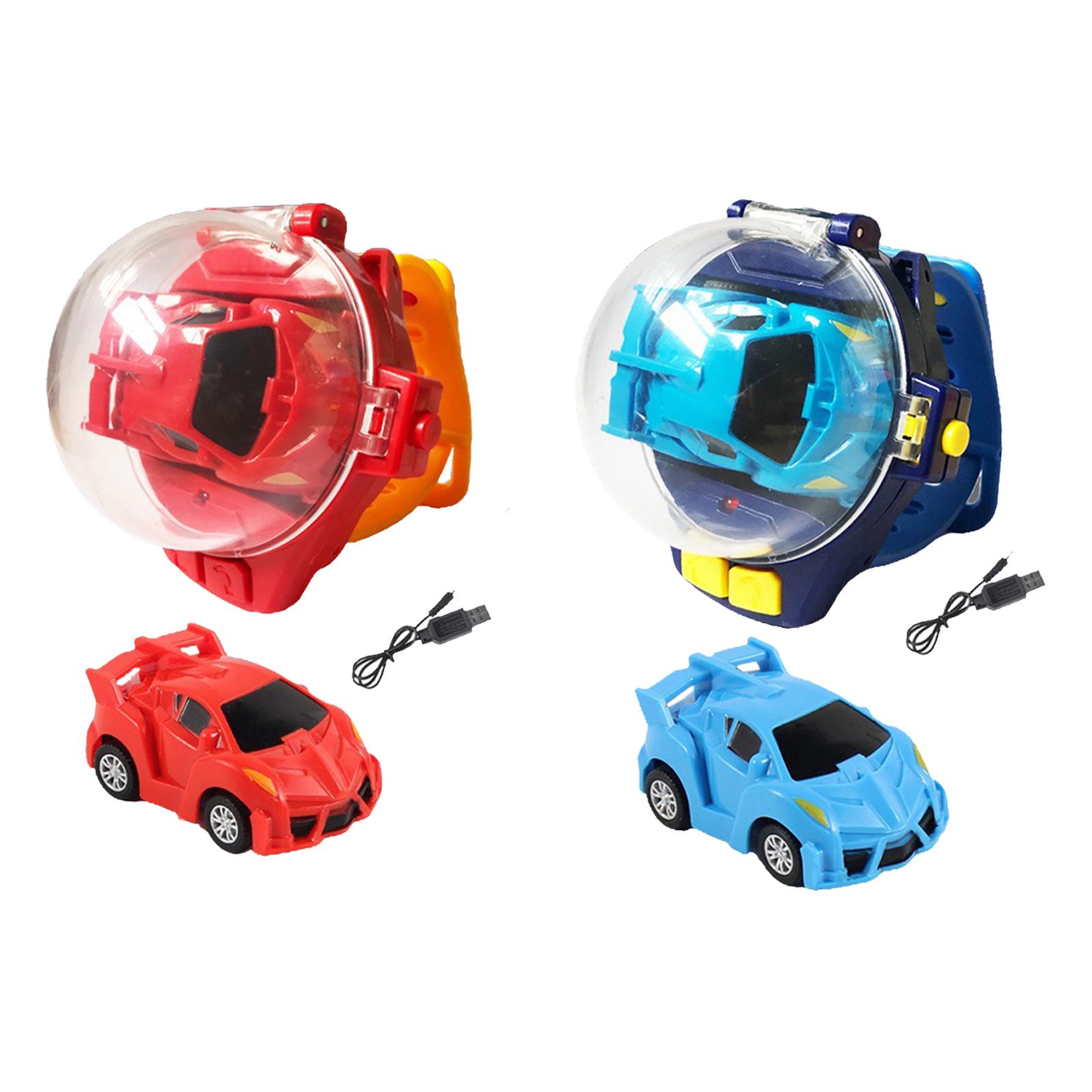 Remote Controlled Car Watch Toy Mini Cartoon RC Small Car Analog Watch for Christmas Gifts
