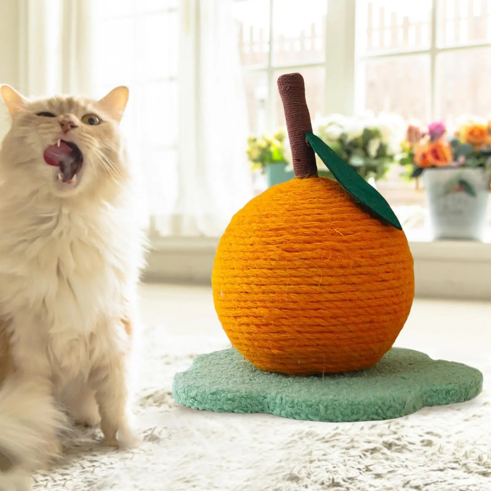 Cat Scratching Post, Cat Scratcher with Sisal Ball, Cat Scratch Post for Cat, Kitten, Home Decor