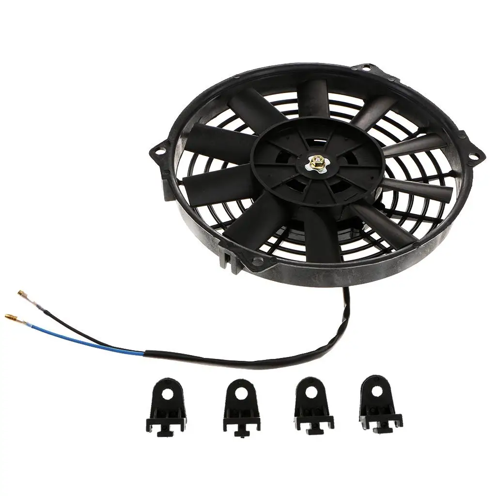 Car Automobiles Trucks Vehicles Electric Cooling Fan 80W 12V Large Air Volume and Low Noise 3 Sizes