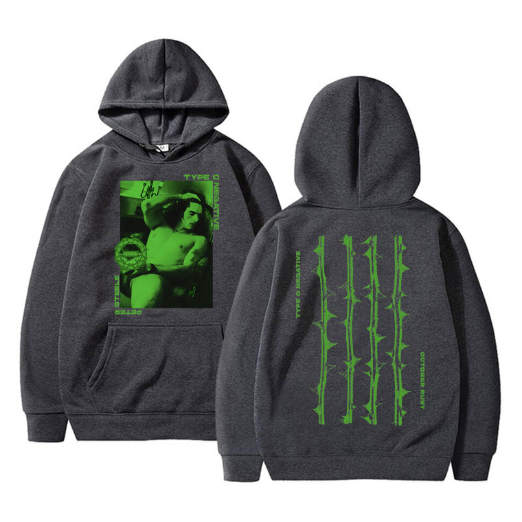 Typ O Negative Kunst Ästhetische Hoodie Männliche Mode Hohe Qualität Hoodies männer Retro Streetwear Männer Frauen Vintage Rock Sweatshirt – Detail 7