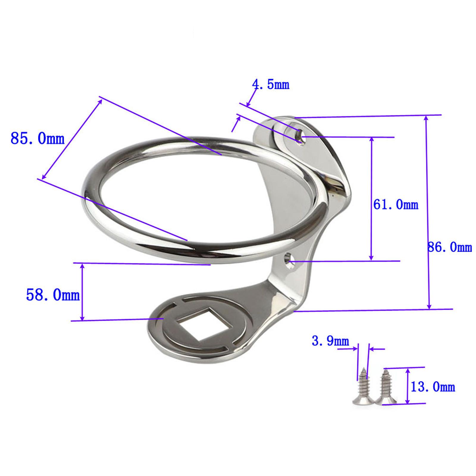 Stainless Steel Boat Drink Bottle Holder for Marine Cups