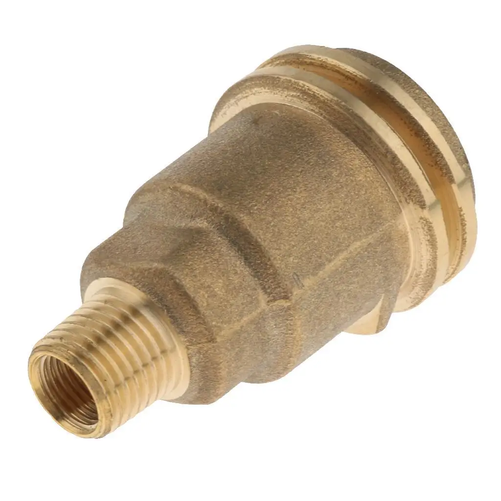  Nut  Gas Fitting Adapter with 1/4inch Male  Thread Heavy Duty